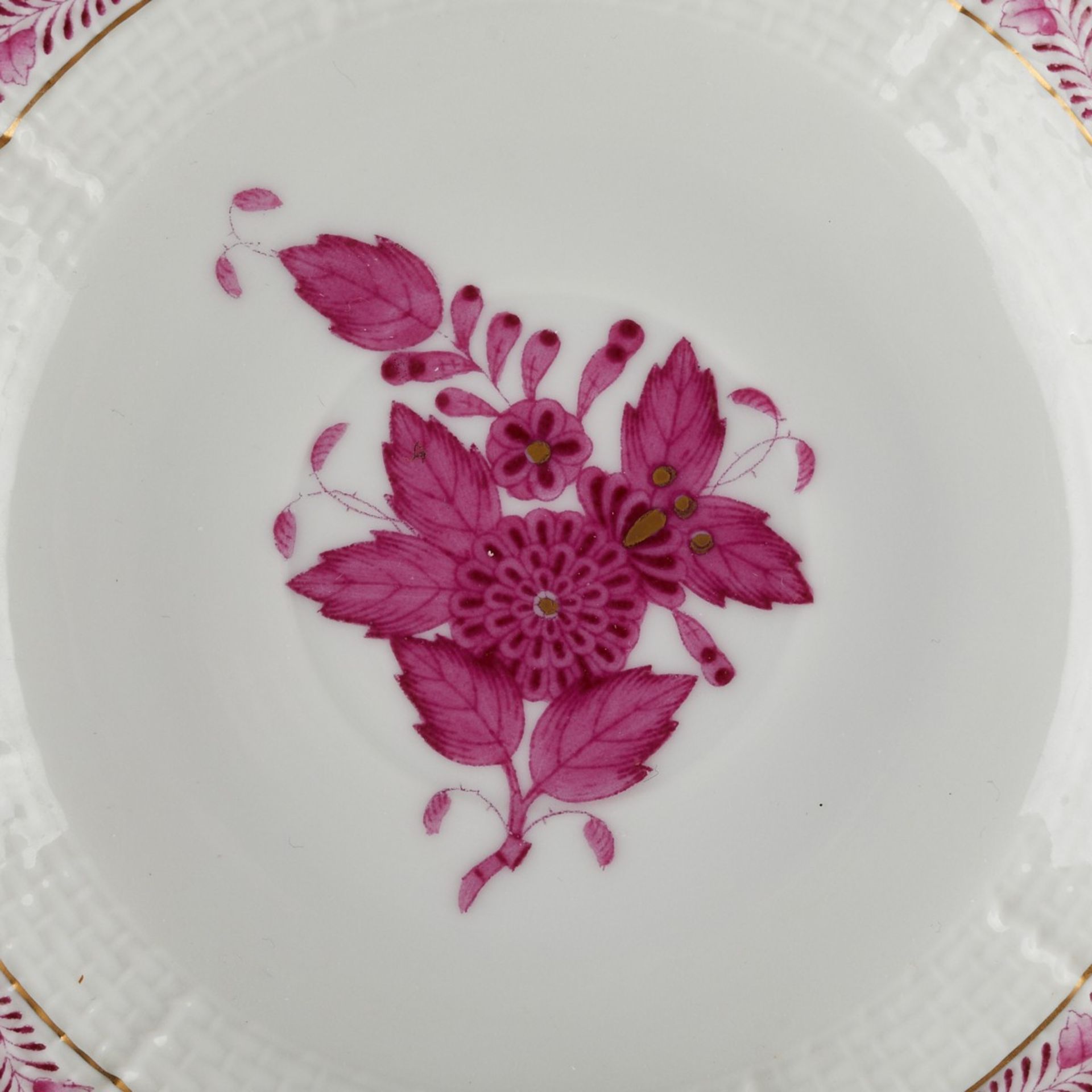 Herend Chinese Bouquet Raspberry Tea Service - Bild 10 aus 13