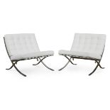 Pr: 2 Mies van der Rohe Style Chairs Modern Classics