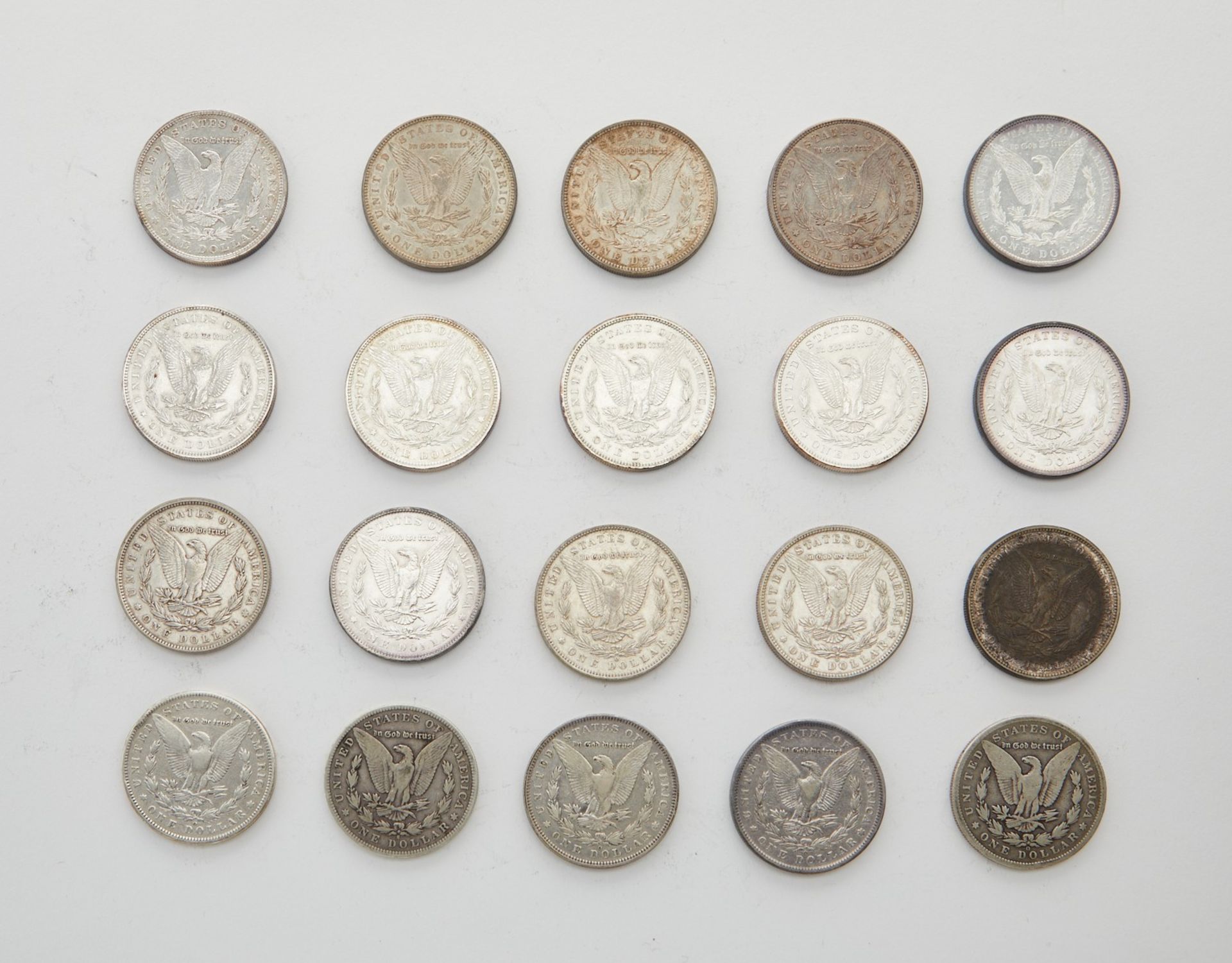 Grp: 20 Morgan Silver Dollars 1891-1896 - Bild 2 aus 2