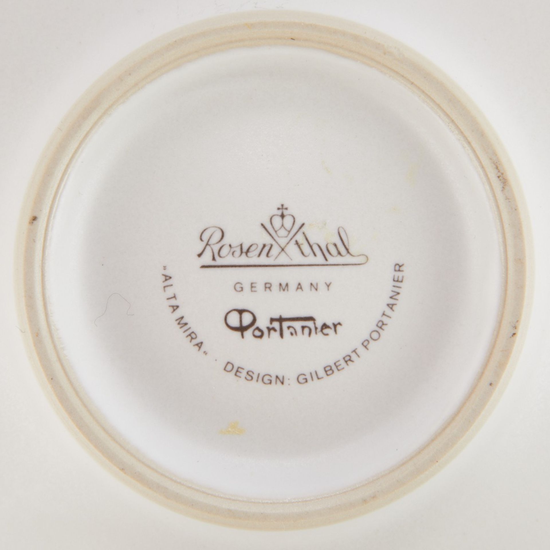 Gilbert Portanier Rosenthal Plate and Candleholder - Image 7 of 10