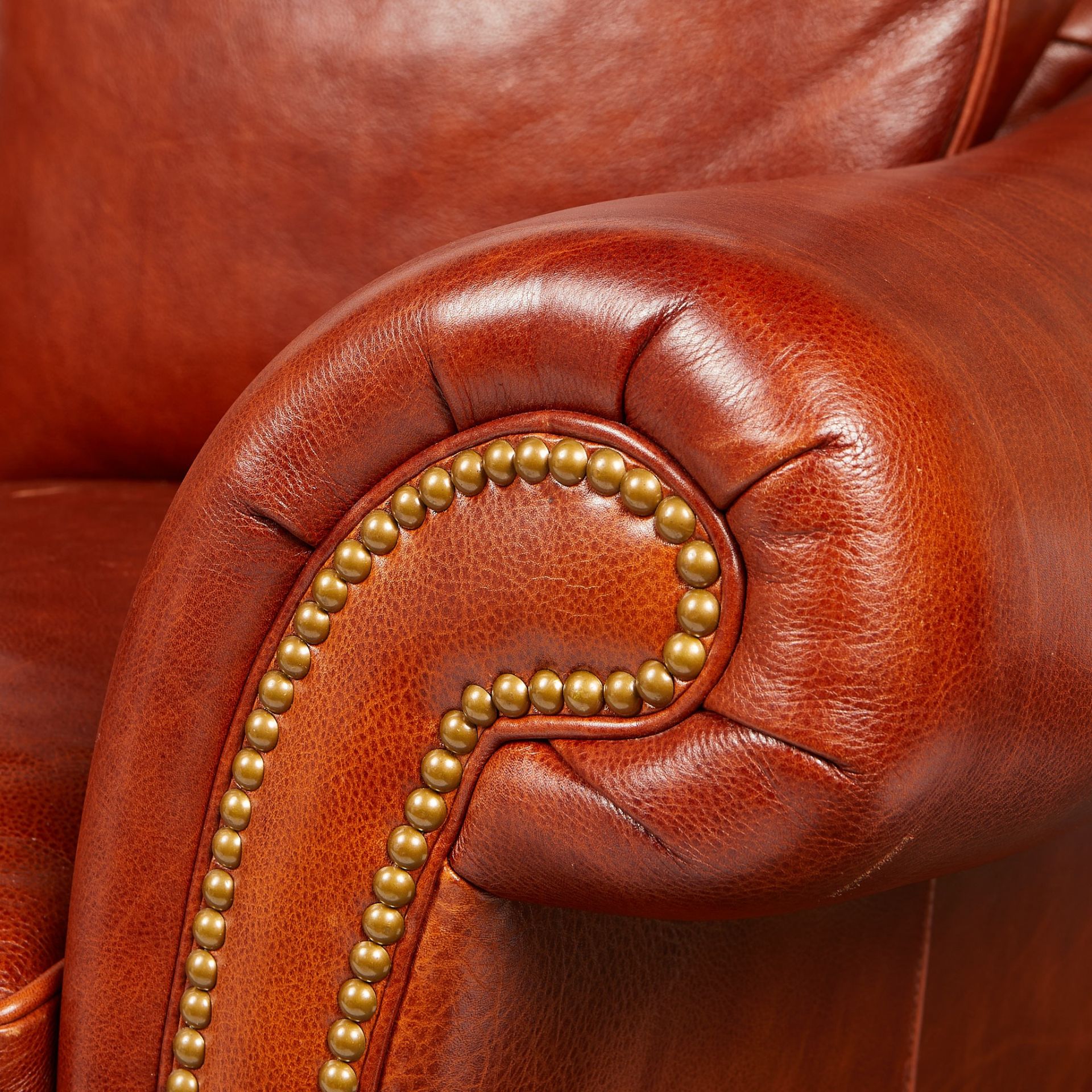 Pr: Hancock & Moore Brown Leather Couches - Bild 14 aus 18