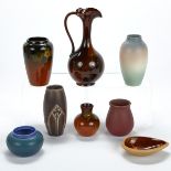 Grp: 8 Early 20th c. Rookwood Pottery Pieces