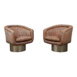 Pr: Leon Rosen Barrel Swivel Chairs for Pace