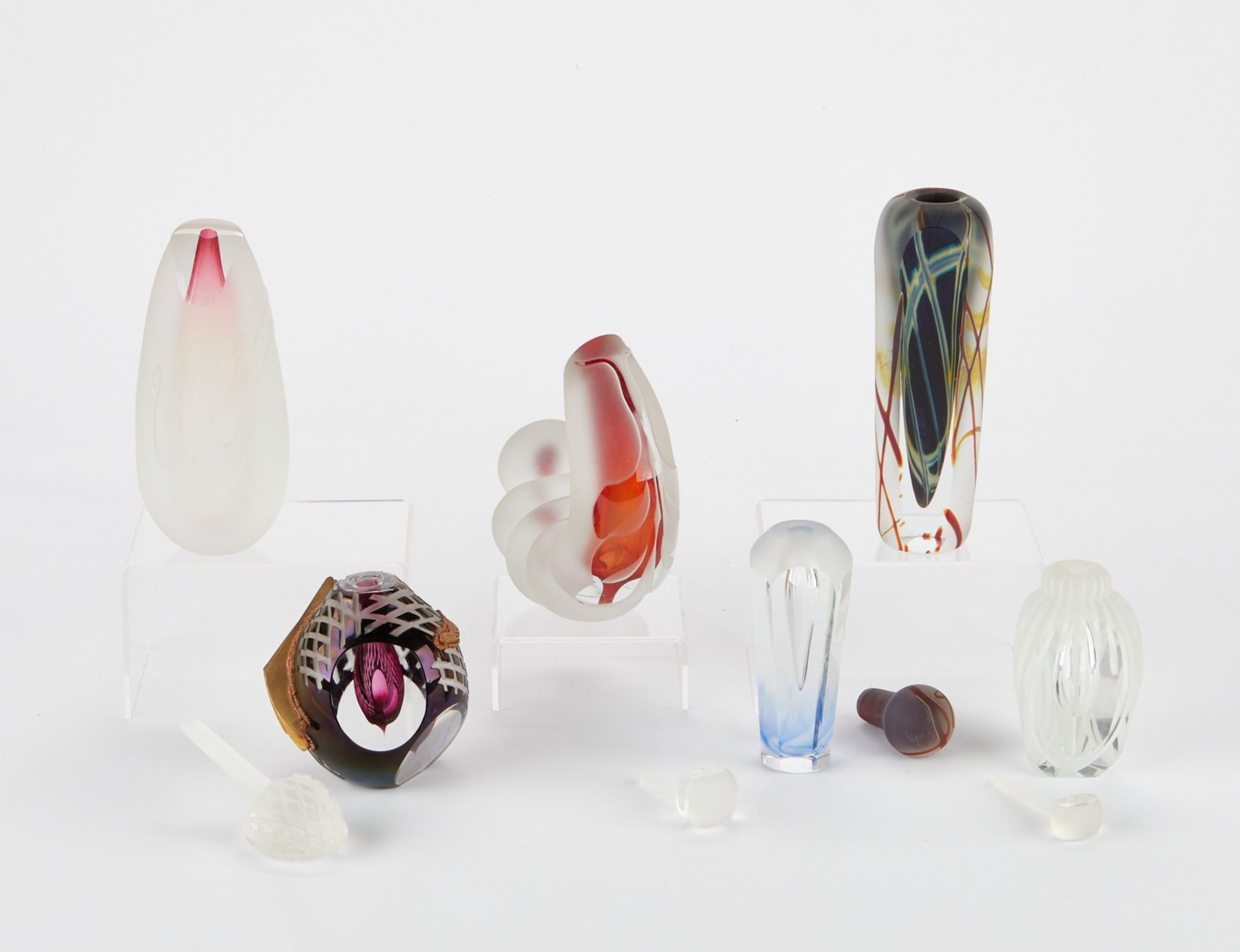Grp: 6 Andrew Shea Glass Pieces - Bild 5 aus 9