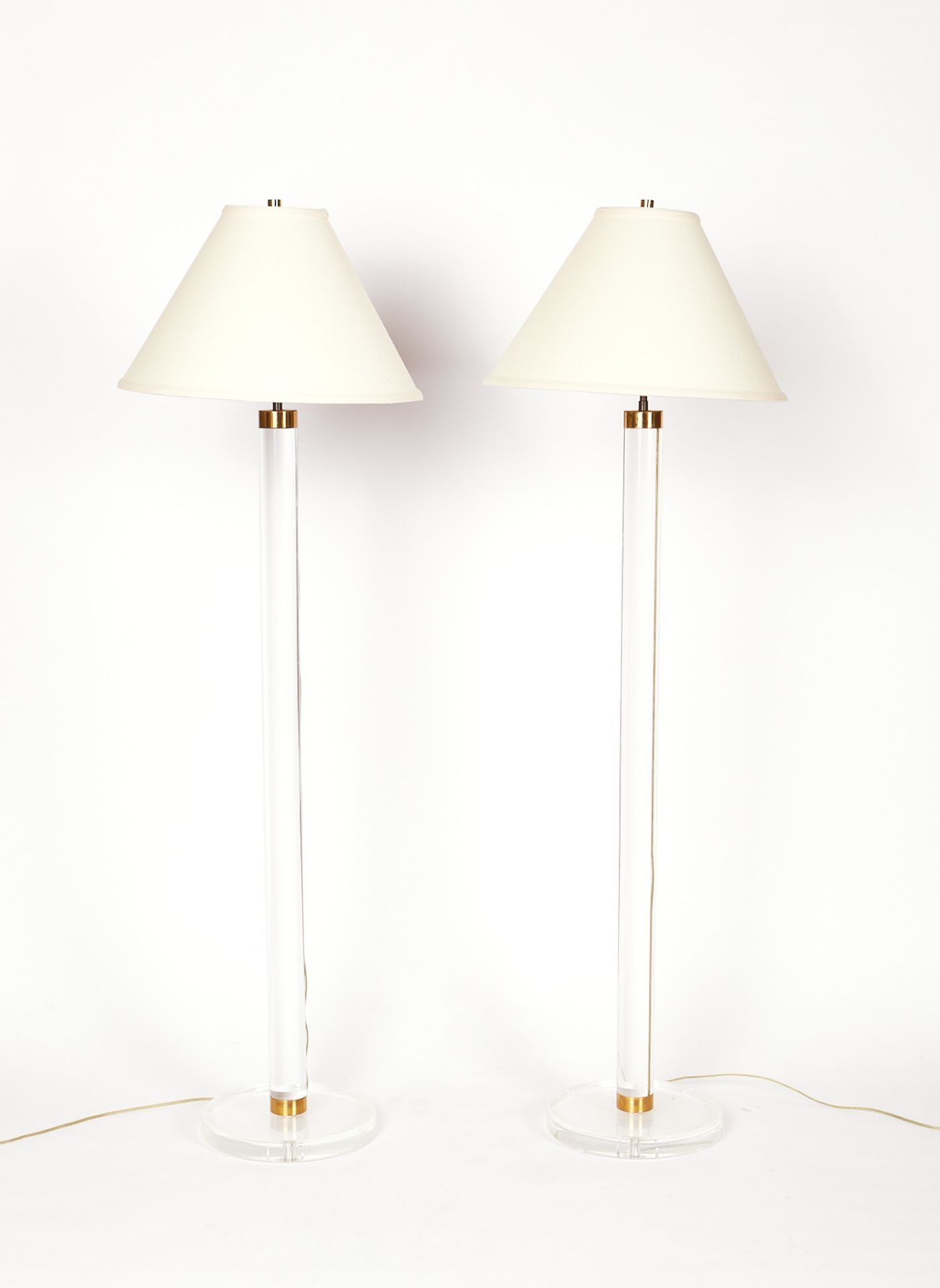 Pair of Lucite Lamps - Manner of Karl Springer - Bild 3 aus 6