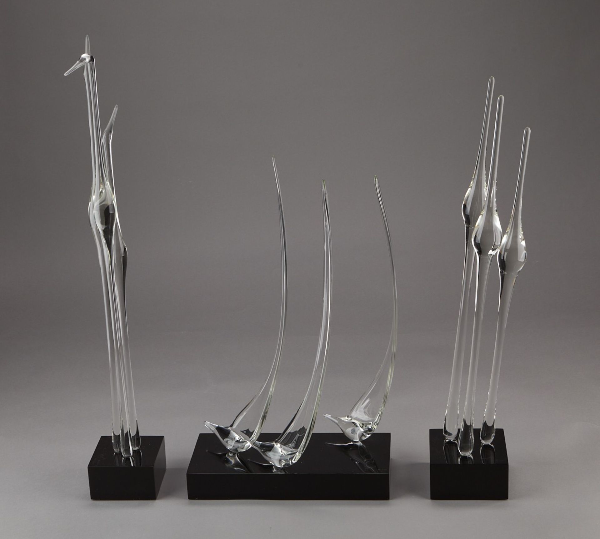 Grp: 3 Guyol Glass Sculptures - Bild 2 aus 10