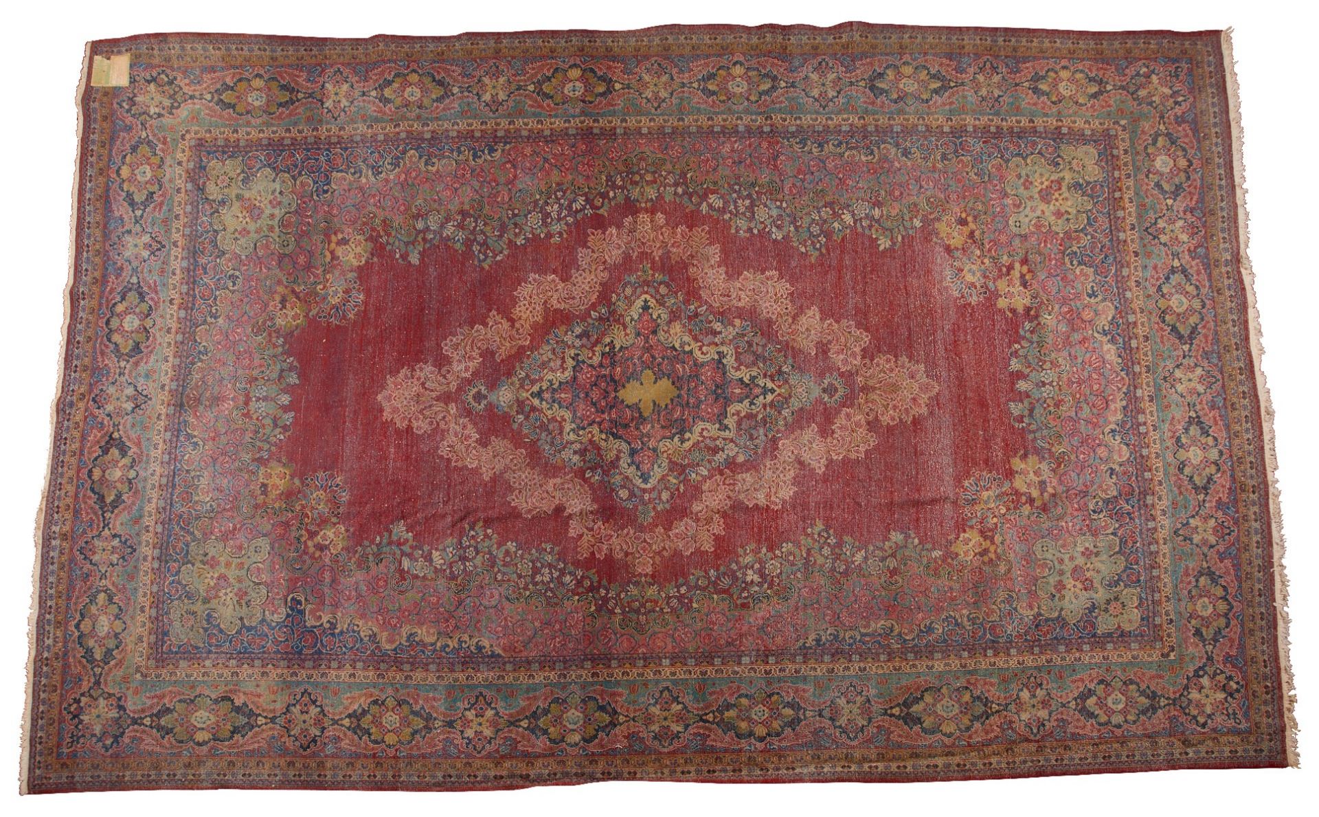 Large Red Persian Rug Carpet - Bild 2 aus 8