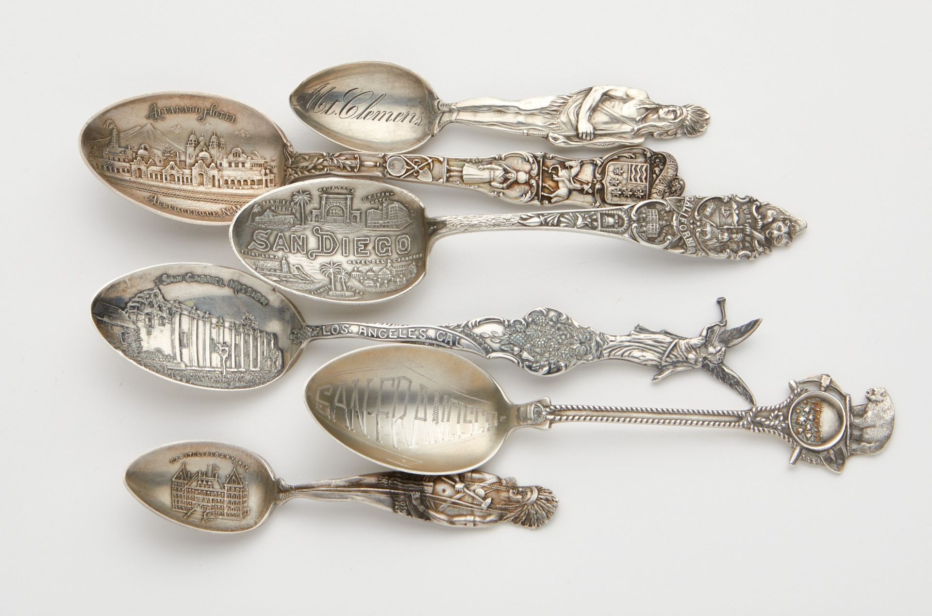 Grp: 12 Sterling Silver US Souvenir Spoons - Bild 2 aus 10