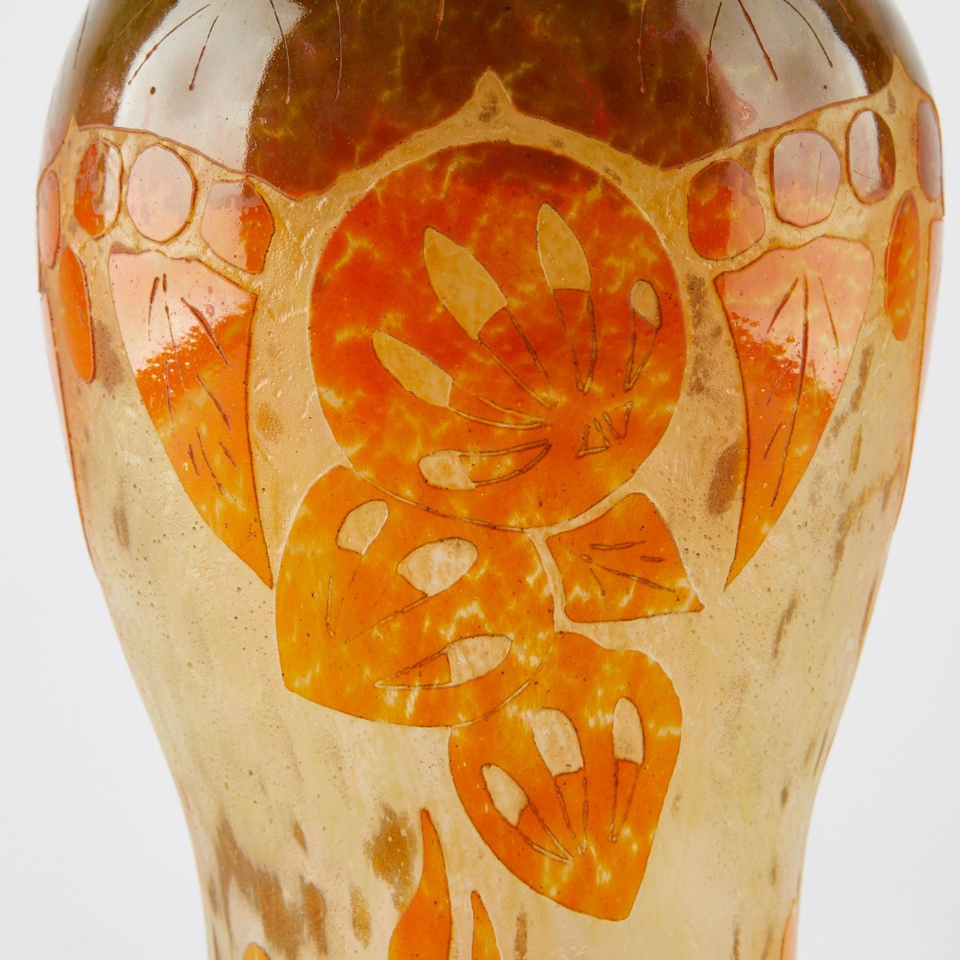 Schneider La Verre Francais Art Deco Cameo Vase - Bild 6 aus 7