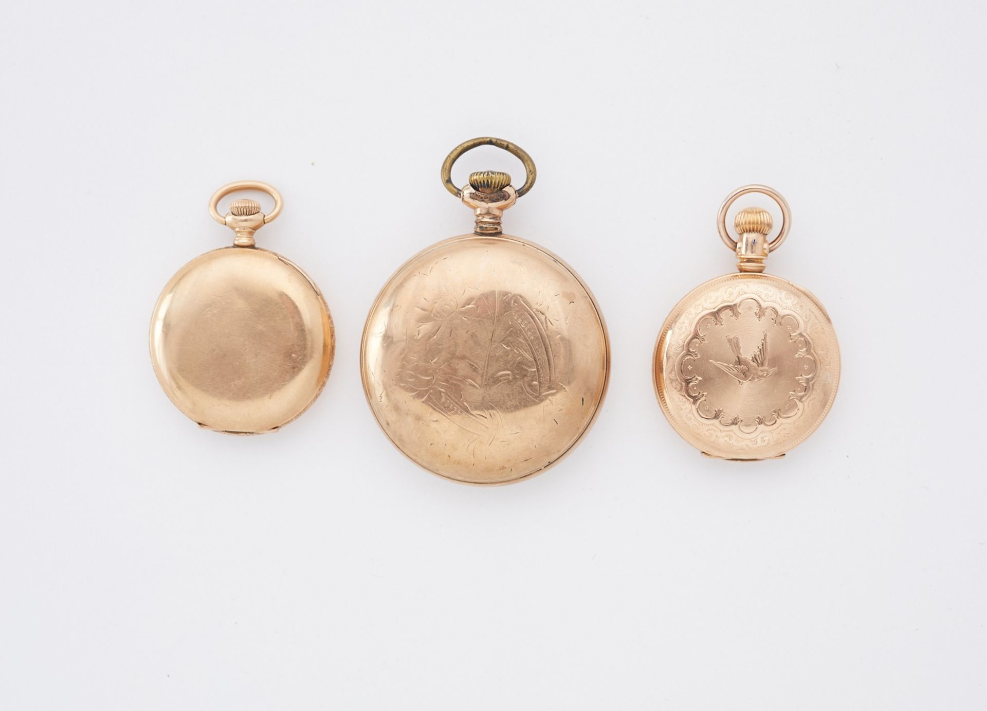 Grp: 3 Pocket Watches - Gold Filled Hamilton Elgin - Bild 2 aus 13