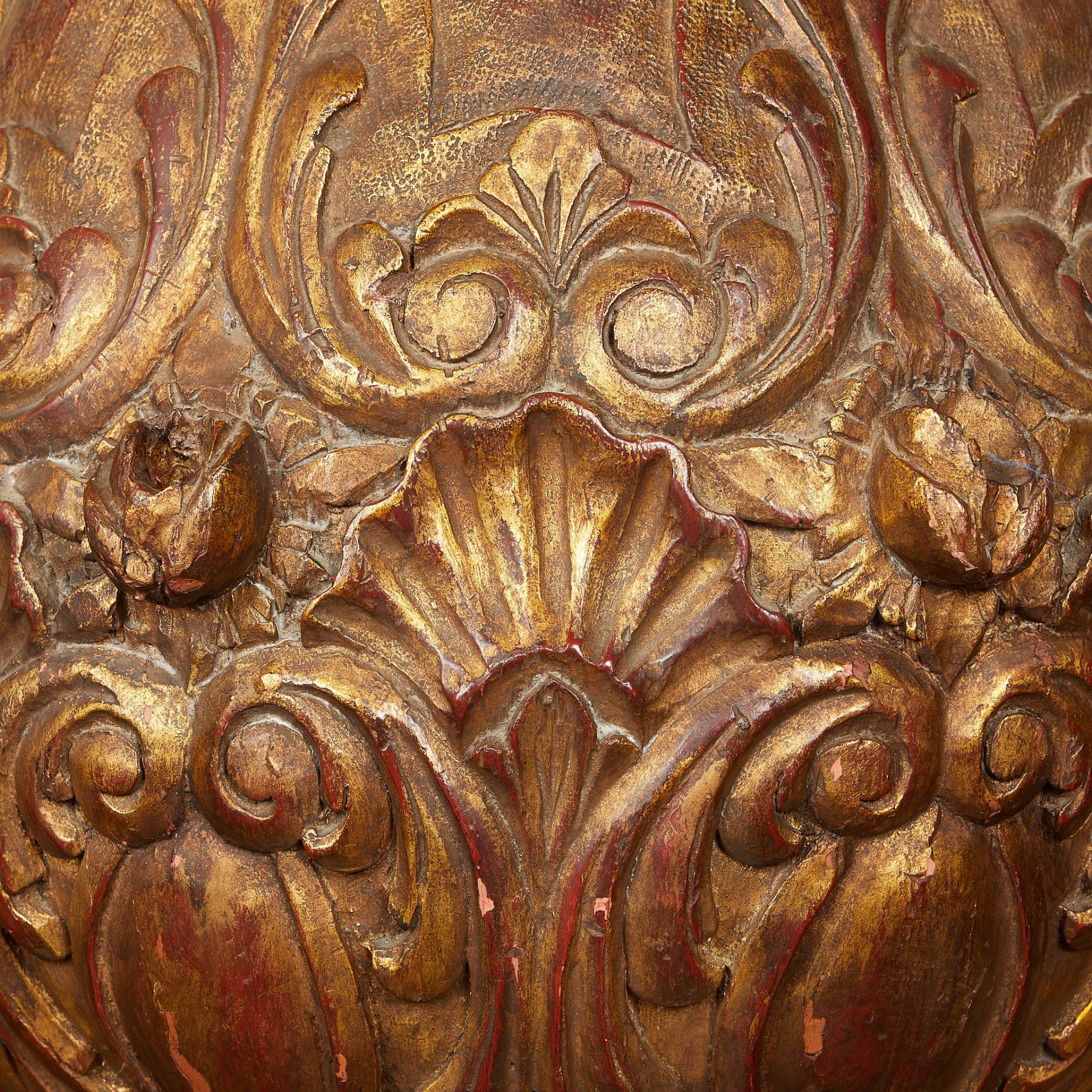 Pr: Large Giltwood Decorative Urns - Bild 5 aus 8