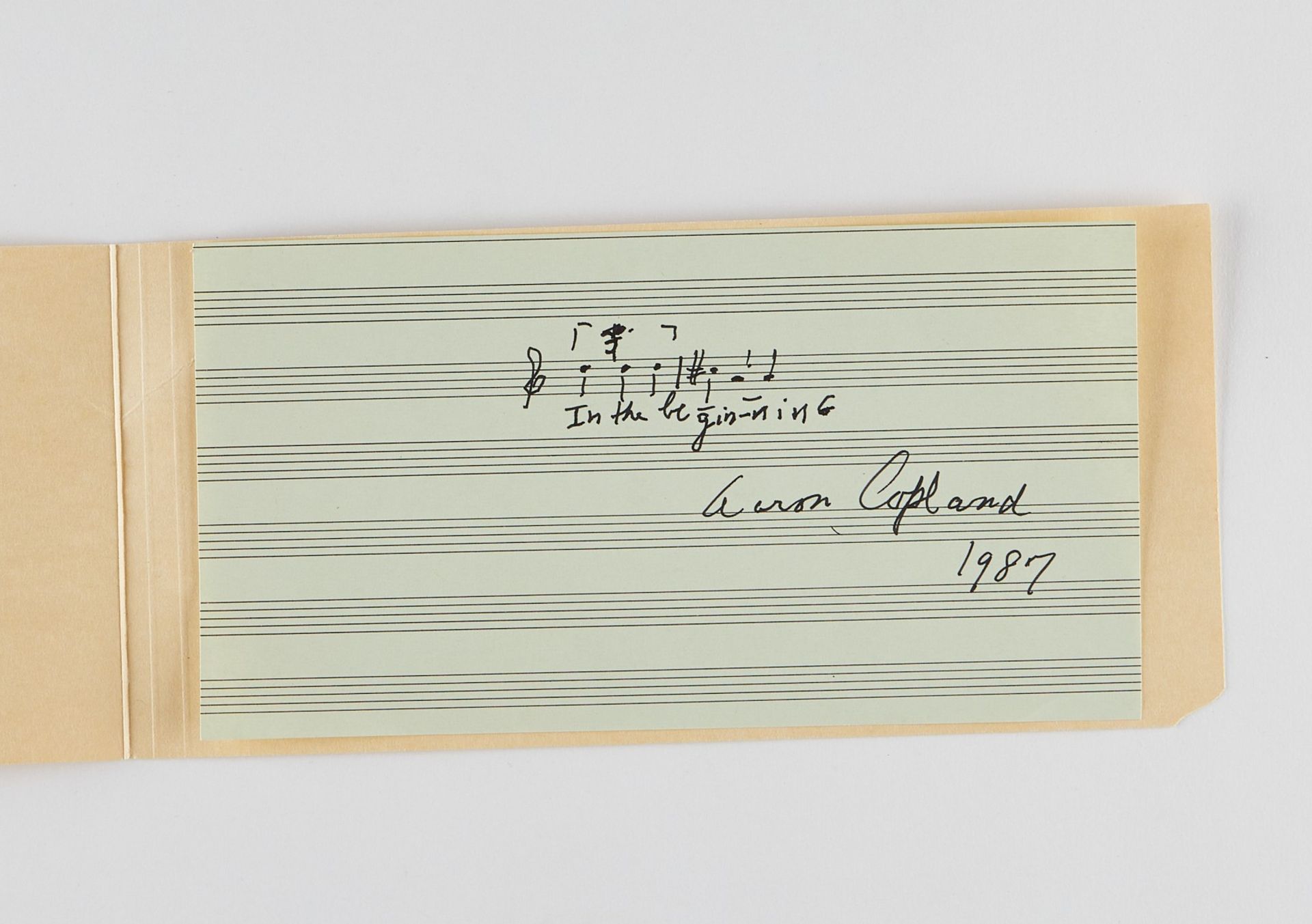 4 Autographs Lewis, Pavarotti, Copland, Taylor - Bild 5 aus 8