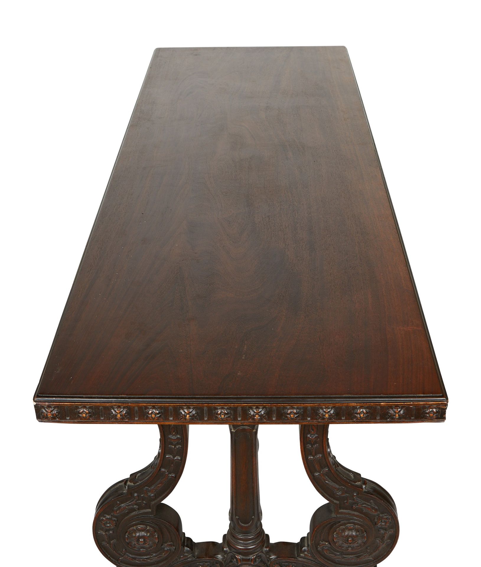 Modern Renaissance Revival Trestle Table - Bild 5 aus 13