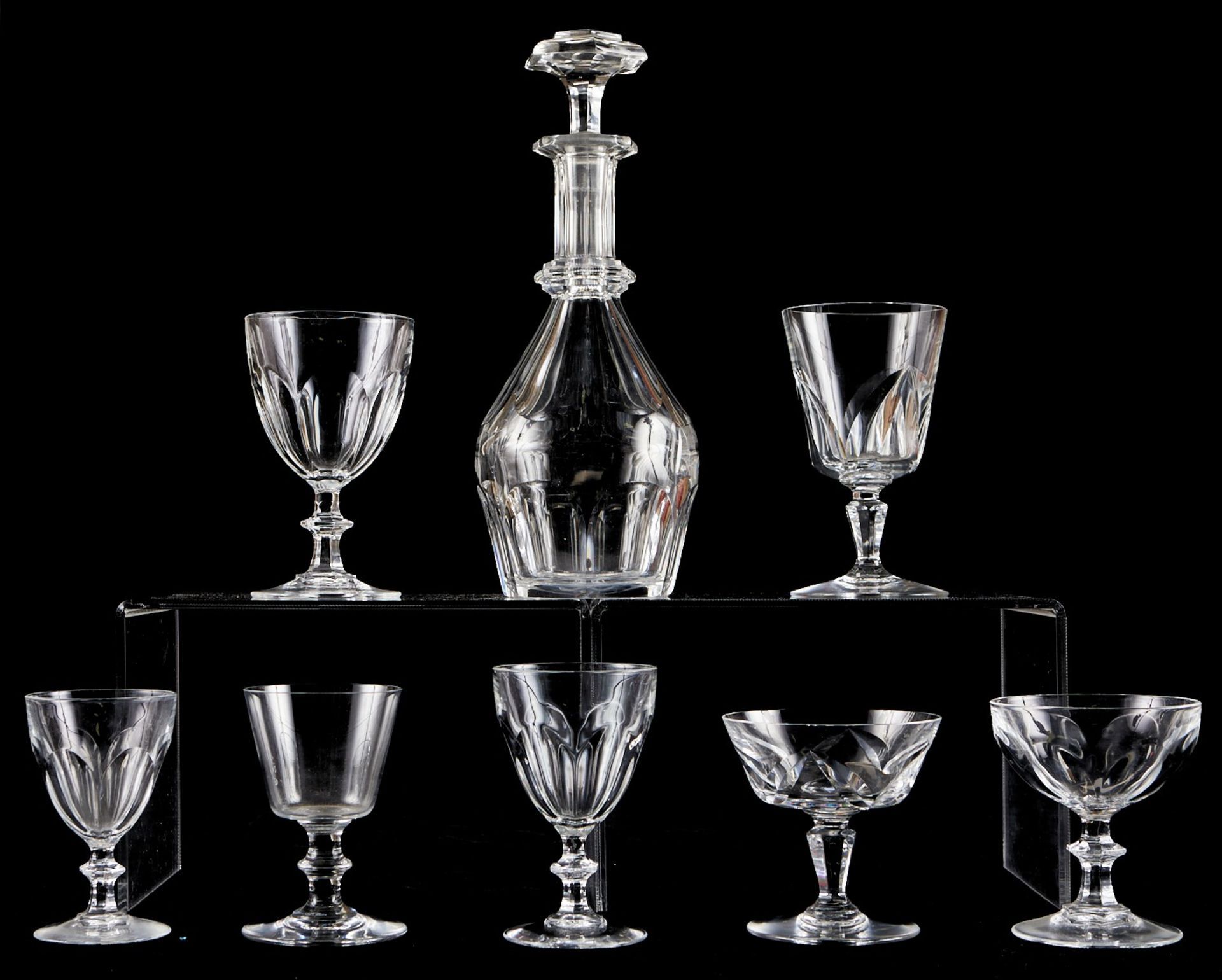 Large Grp: 56 Glass Pcs Stemware Baccarat - Bild 2 aus 4