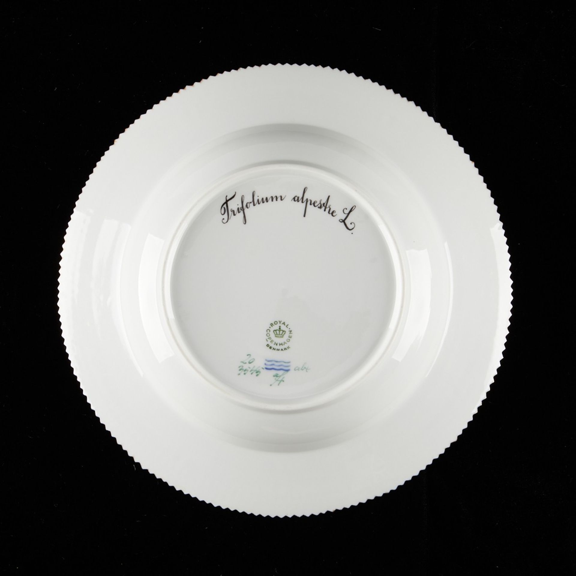 Set: 12 Flora Danica Flat Rim Soup Plates - Bild 4 aus 27