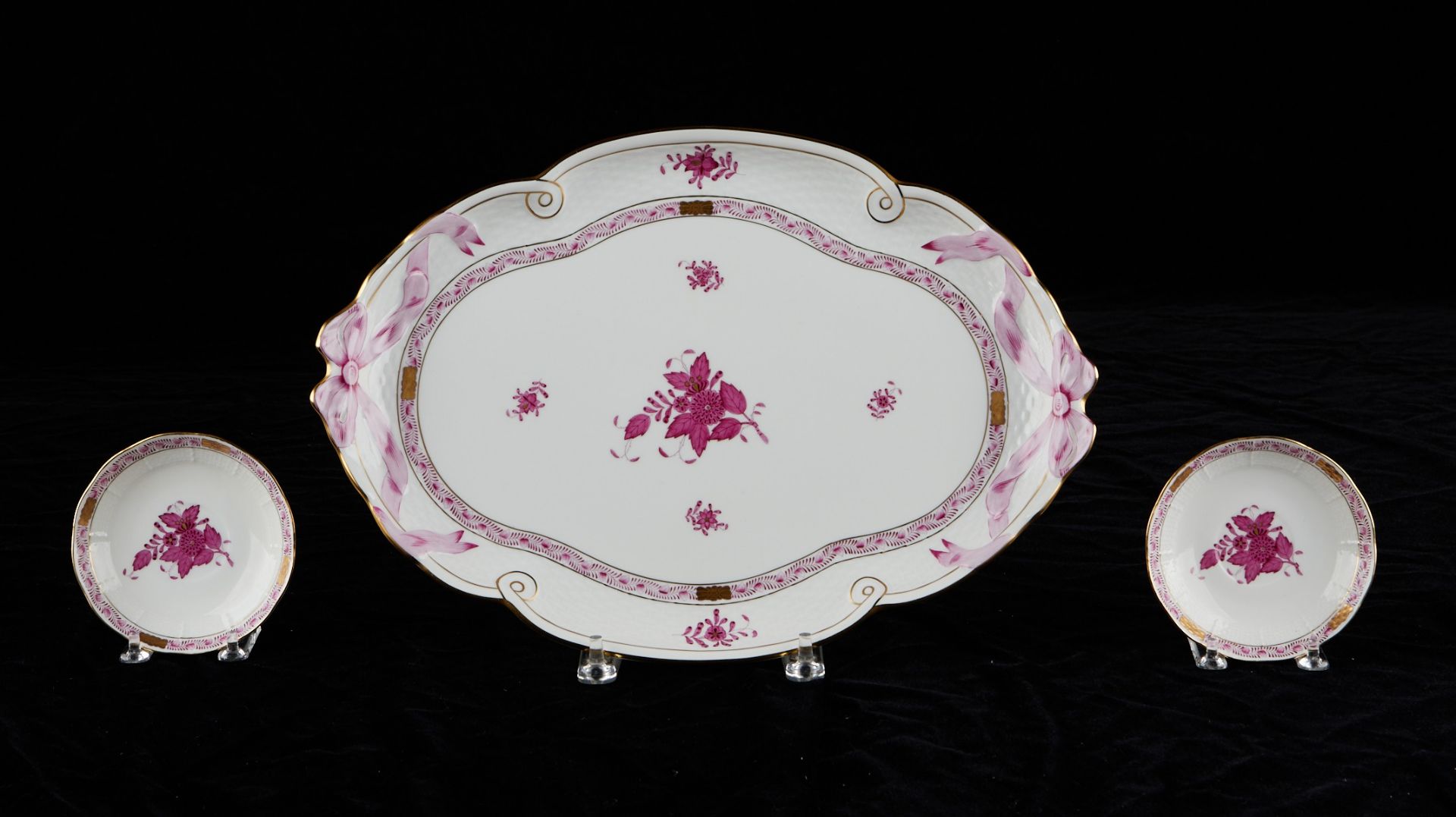 Herend Chinese Bouquet Raspberry Tea Service - Bild 6 aus 13