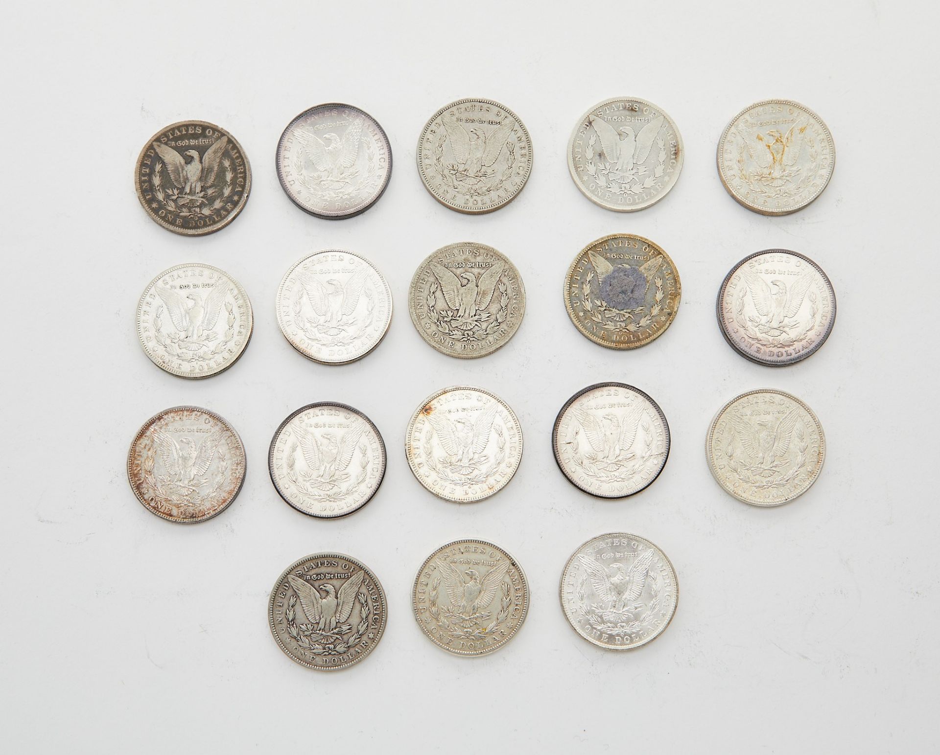 Grp: 18 Morgan Silver Dollars 1900-1921 - Bild 2 aus 2