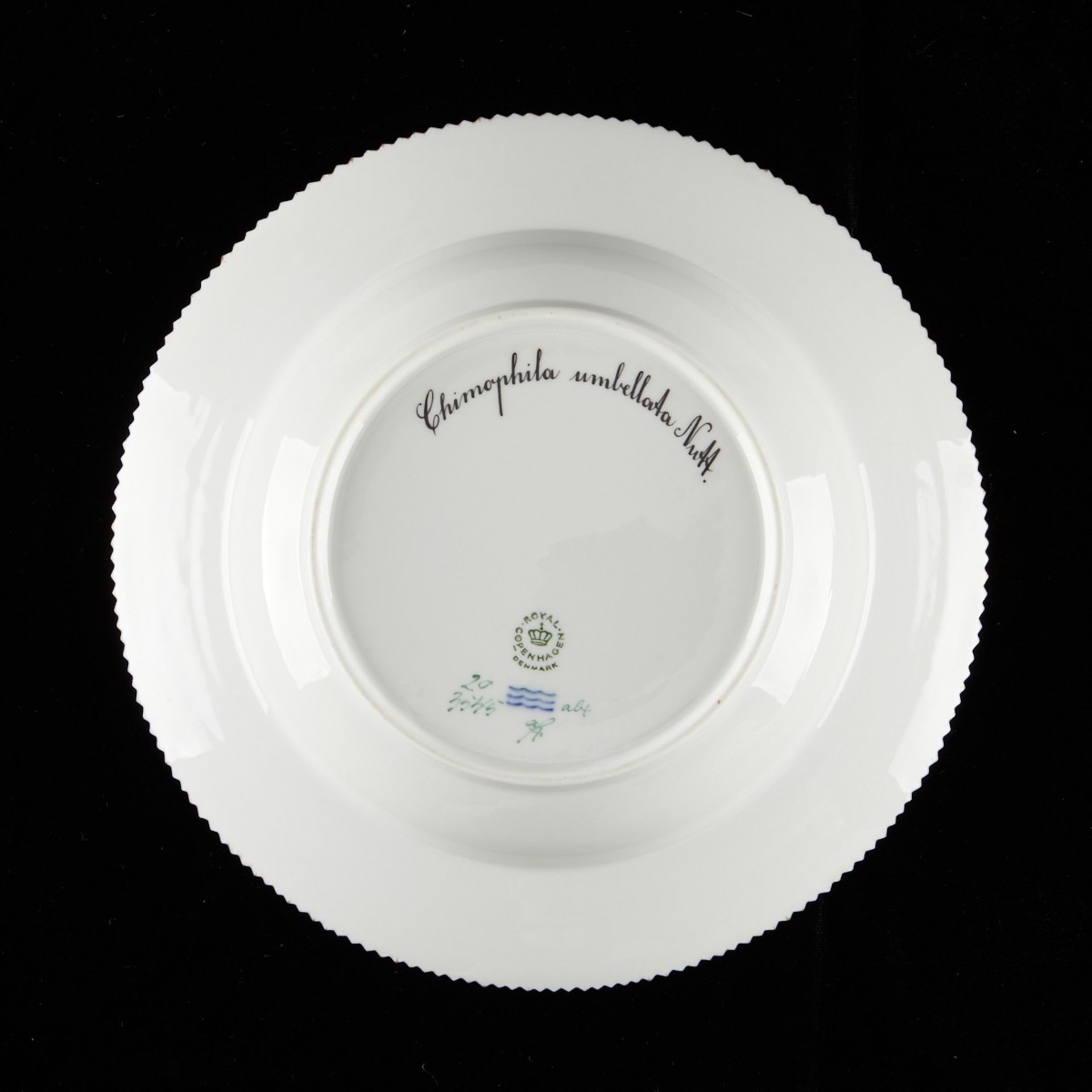 Set: 12 Flora Danica Flat Rim Soup Plates - Bild 22 aus 27