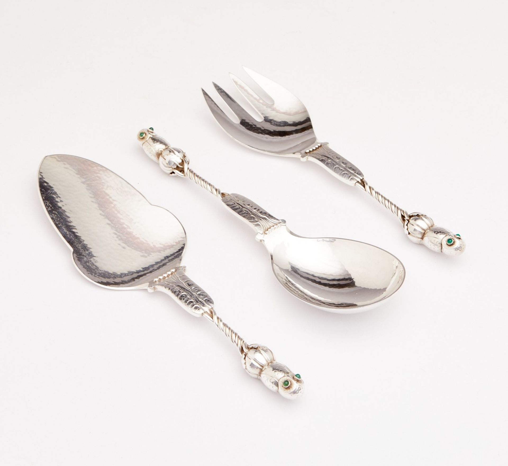 Rare Georg Jensen Owl Serving Set