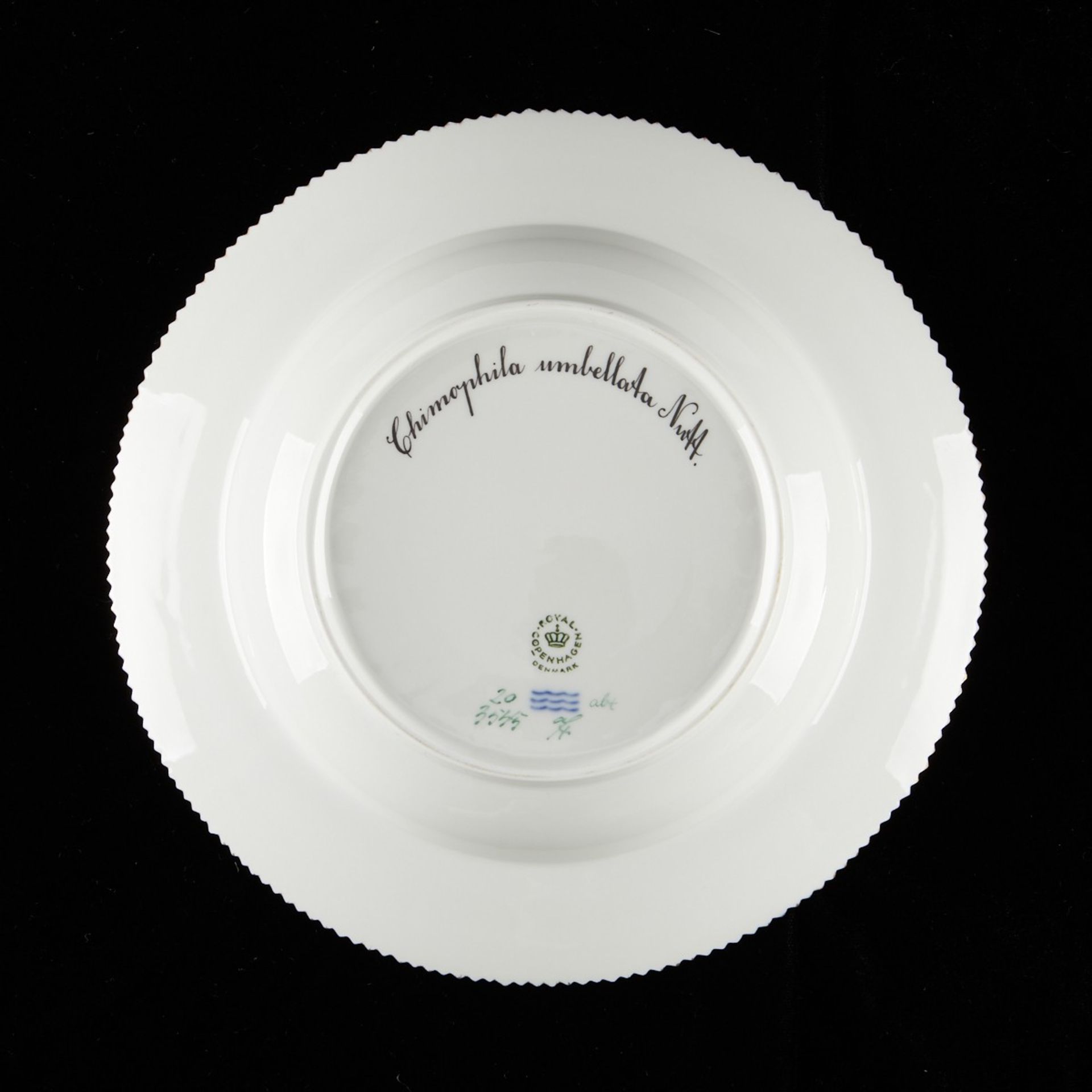 Set: 12 Flora Danica Flat Rim Soup Plates - Bild 24 aus 27