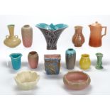 Grp: 13 Rookwood Pottery Pieces 1930s-1950s