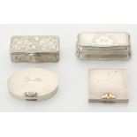 Grp: 4 Silver Cases Georg Jensen