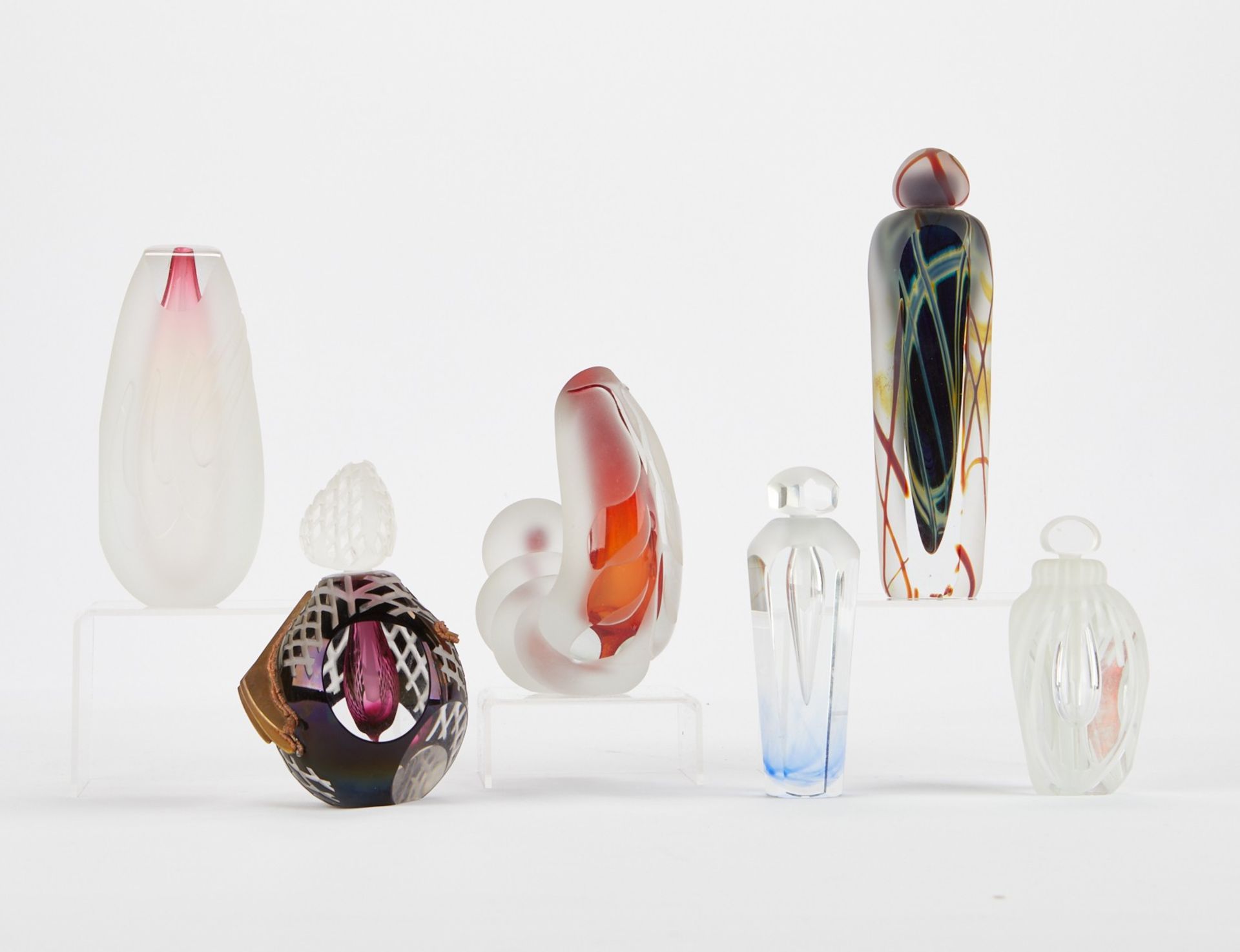 Grp: 6 Andrew Shea Glass Pieces - Bild 3 aus 9
