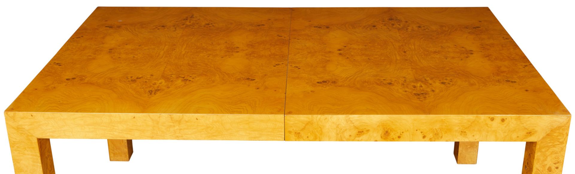 Milo Baughman Burl Wood Dining Table - Bild 8 aus 13