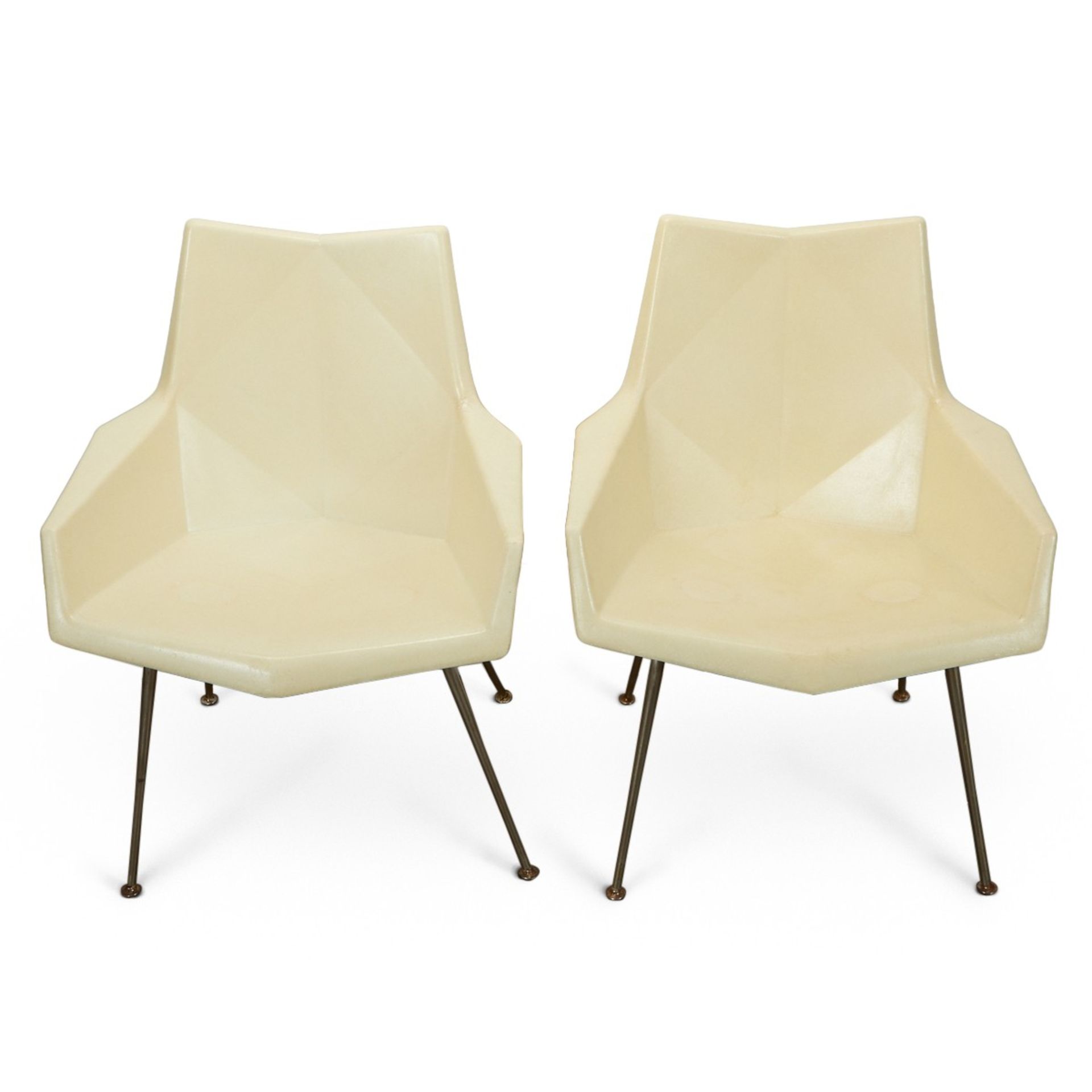 Pr: Paul McCobb Faceted Form Armchairs Origami - Bild 5 aus 9