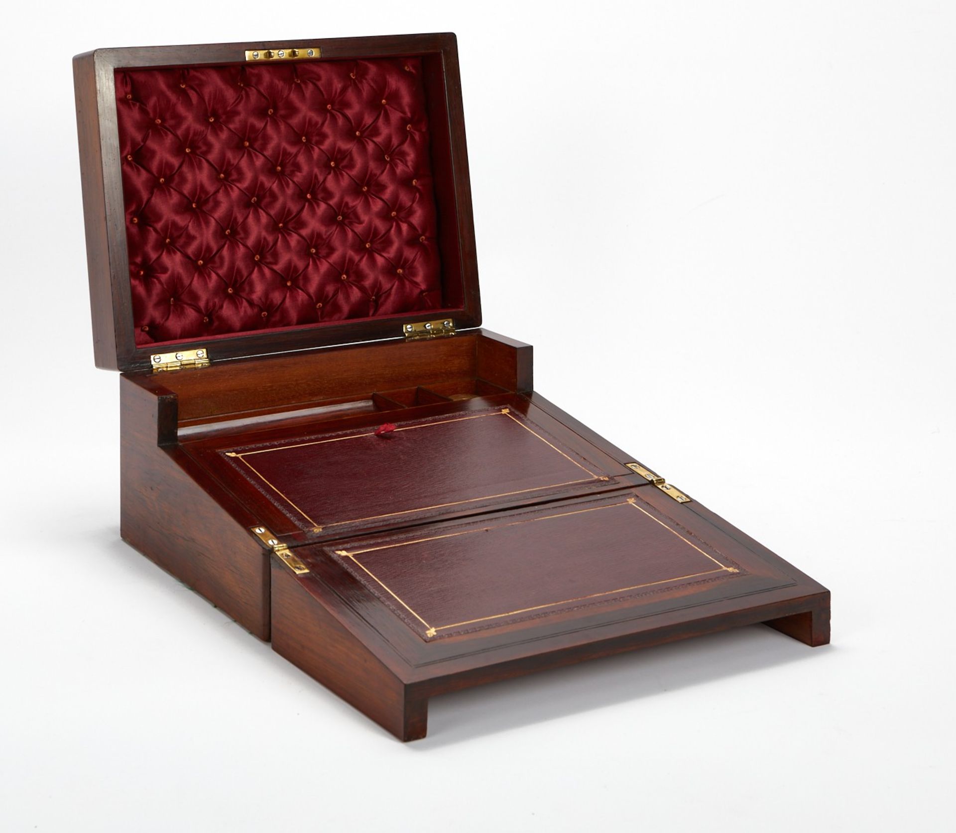 Portable Writing Desk w/ Marquetry - Bild 3 aus 9