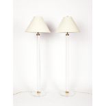 Pair of Lucite Lamps - Manner of Karl Springer