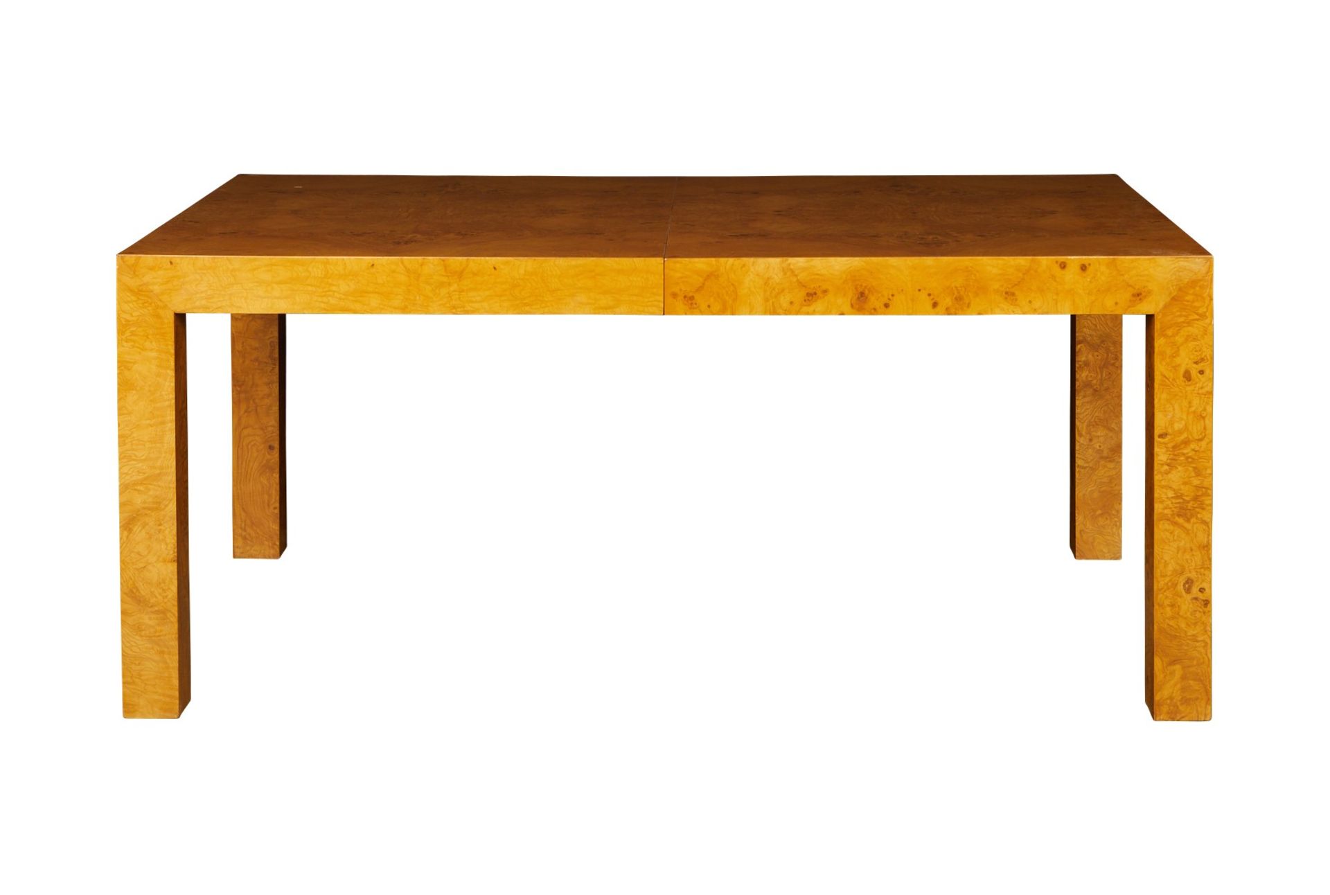 Milo Baughman Burl Wood Dining Table