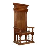 Large Spanish Style Walnut Chair