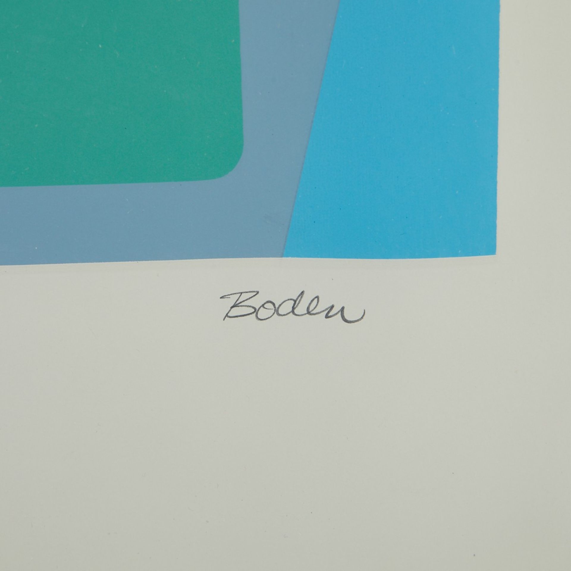 Arthur Boden Untitled (Blue) Silkscreen - Image 3 of 4