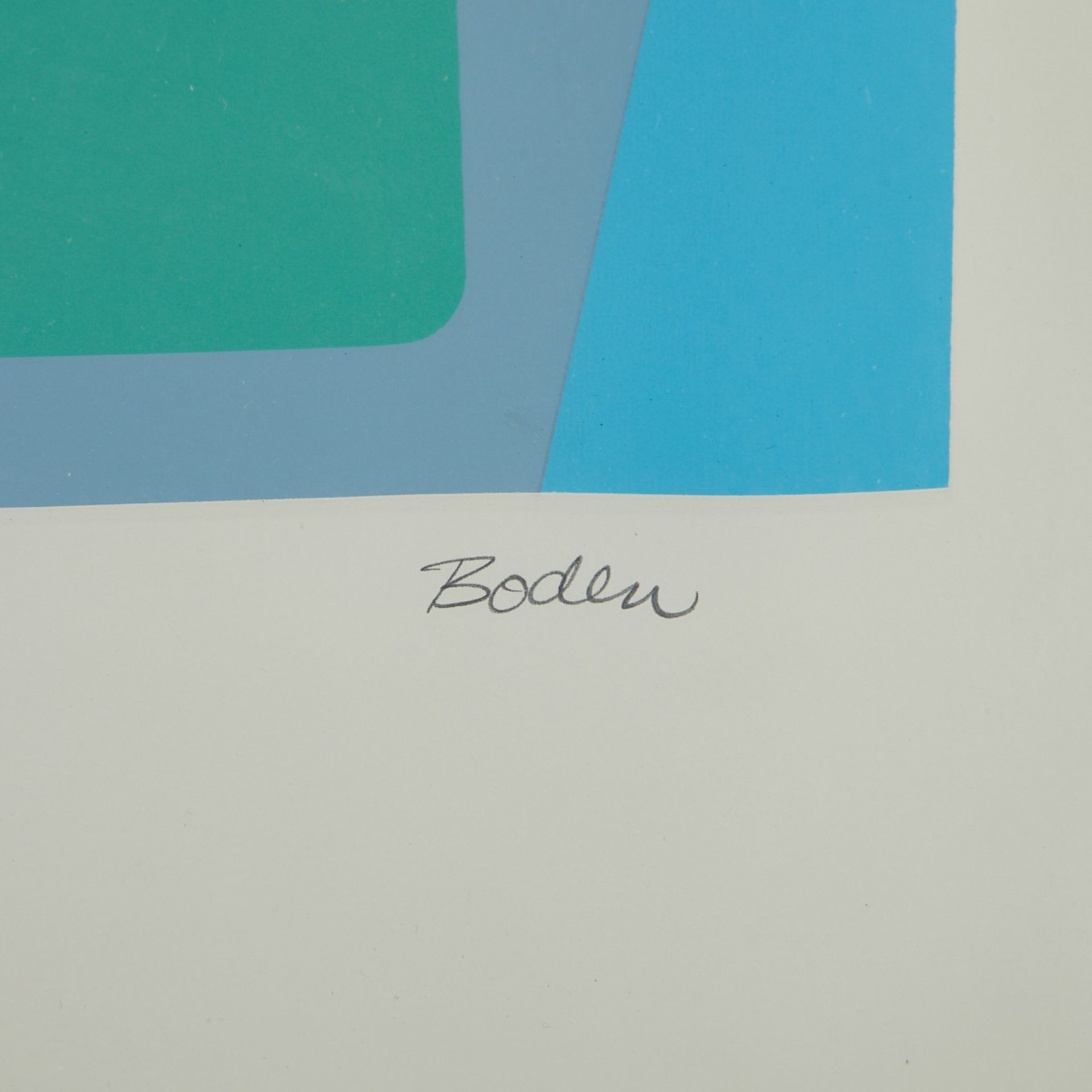 Arthur Boden Untitled (Blue) Silkscreen - Bild 3 aus 4