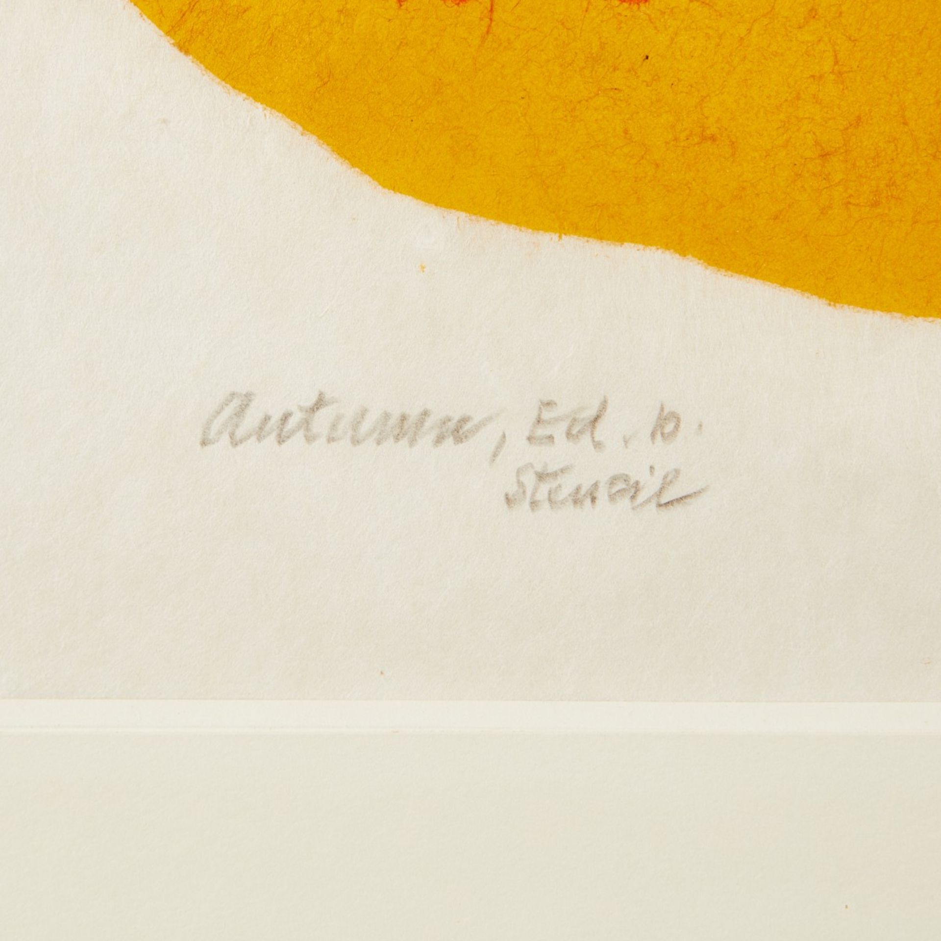 John Von Wicht "Autumn" Stencil on Rice Paper - Bild 3 aus 4