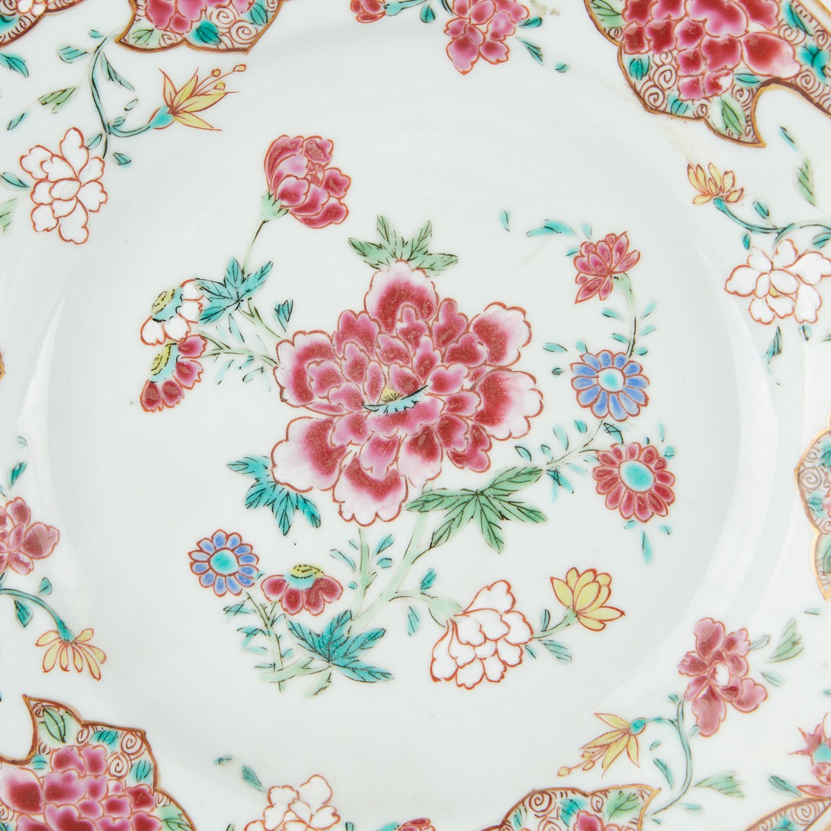 Grp: 2 18th c. Chinese Export Porcelain Plates - Image 4 of 5
