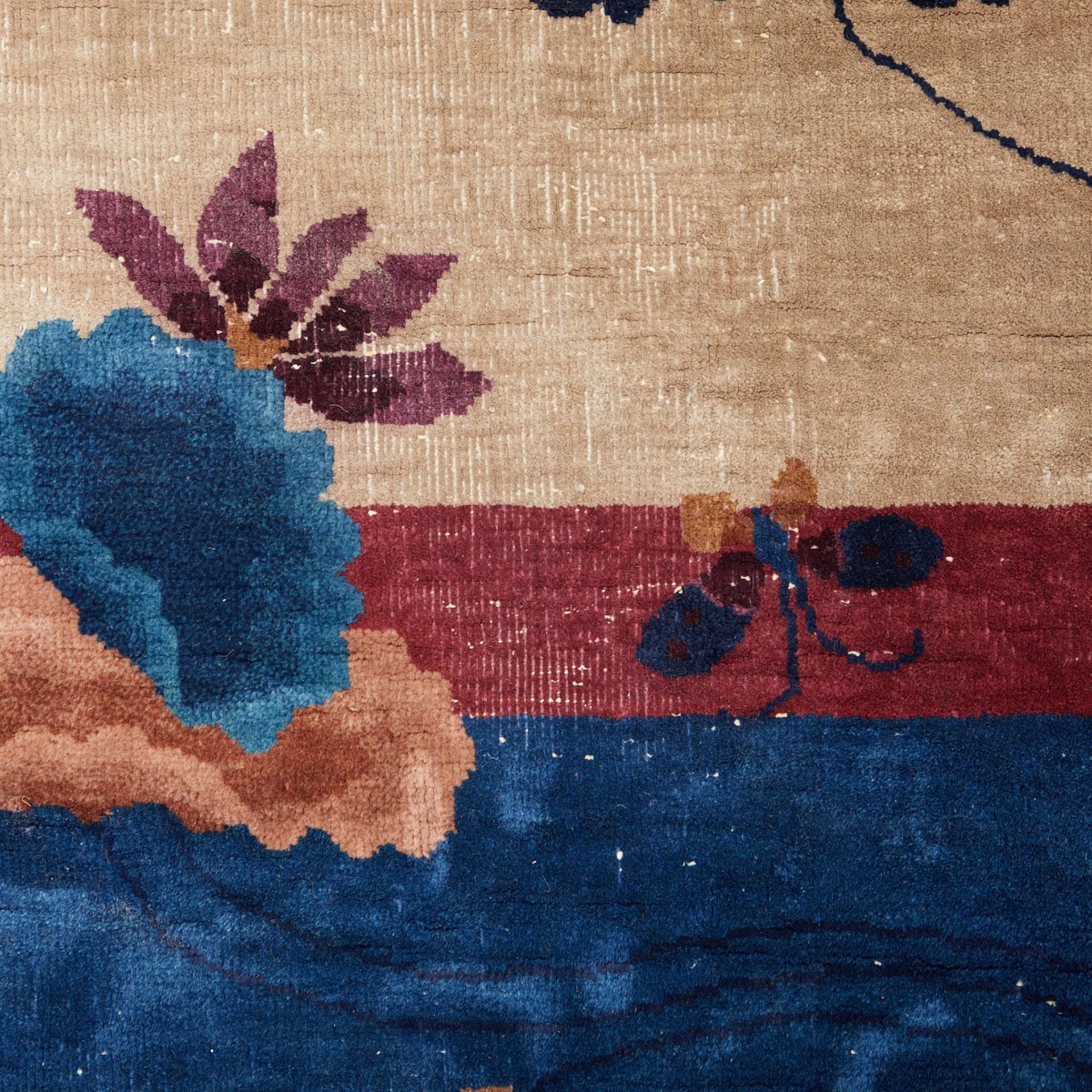 Chinese Nichols Wool Art Deco Carpet - Bild 7 aus 7