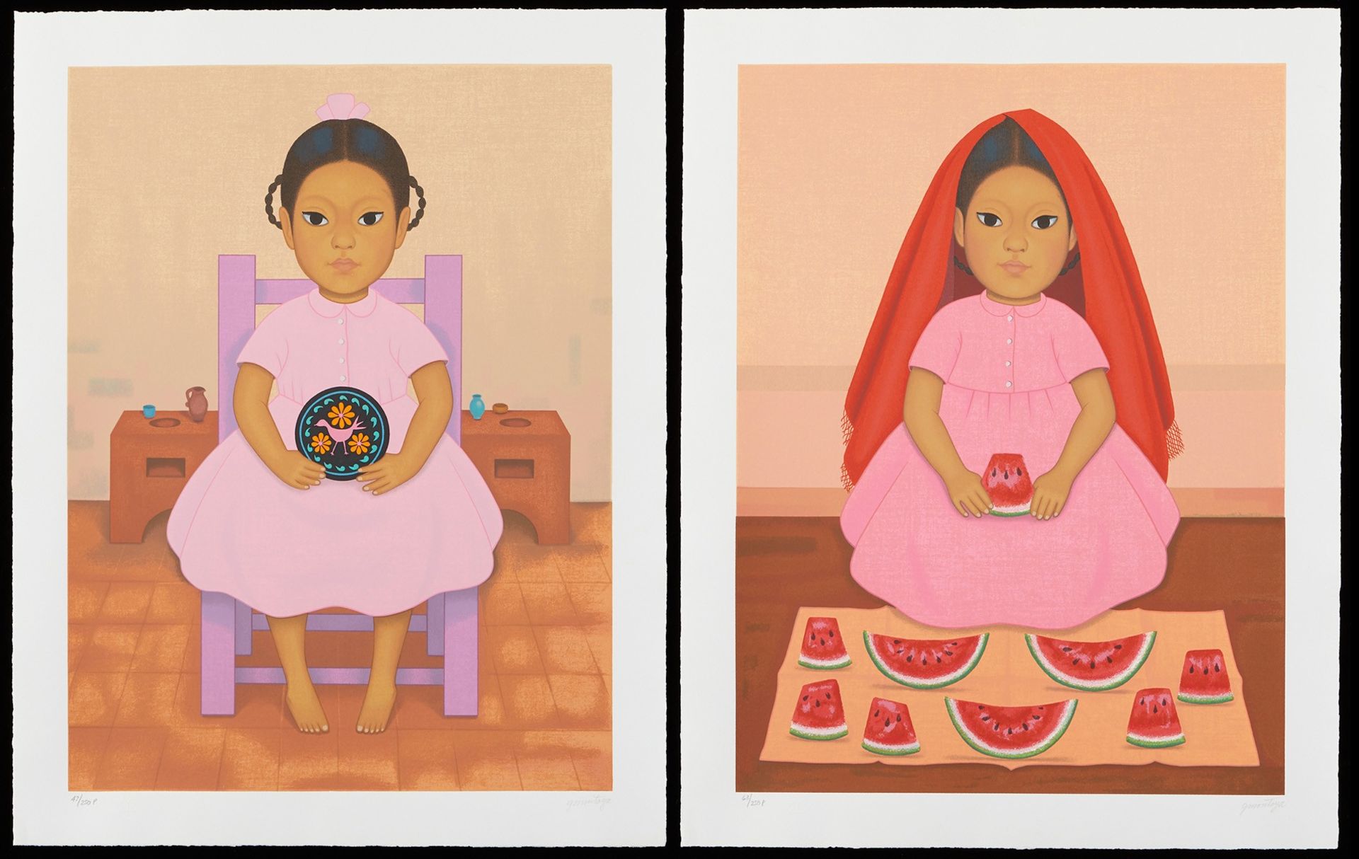 Pair Gustavo Montoya Prints