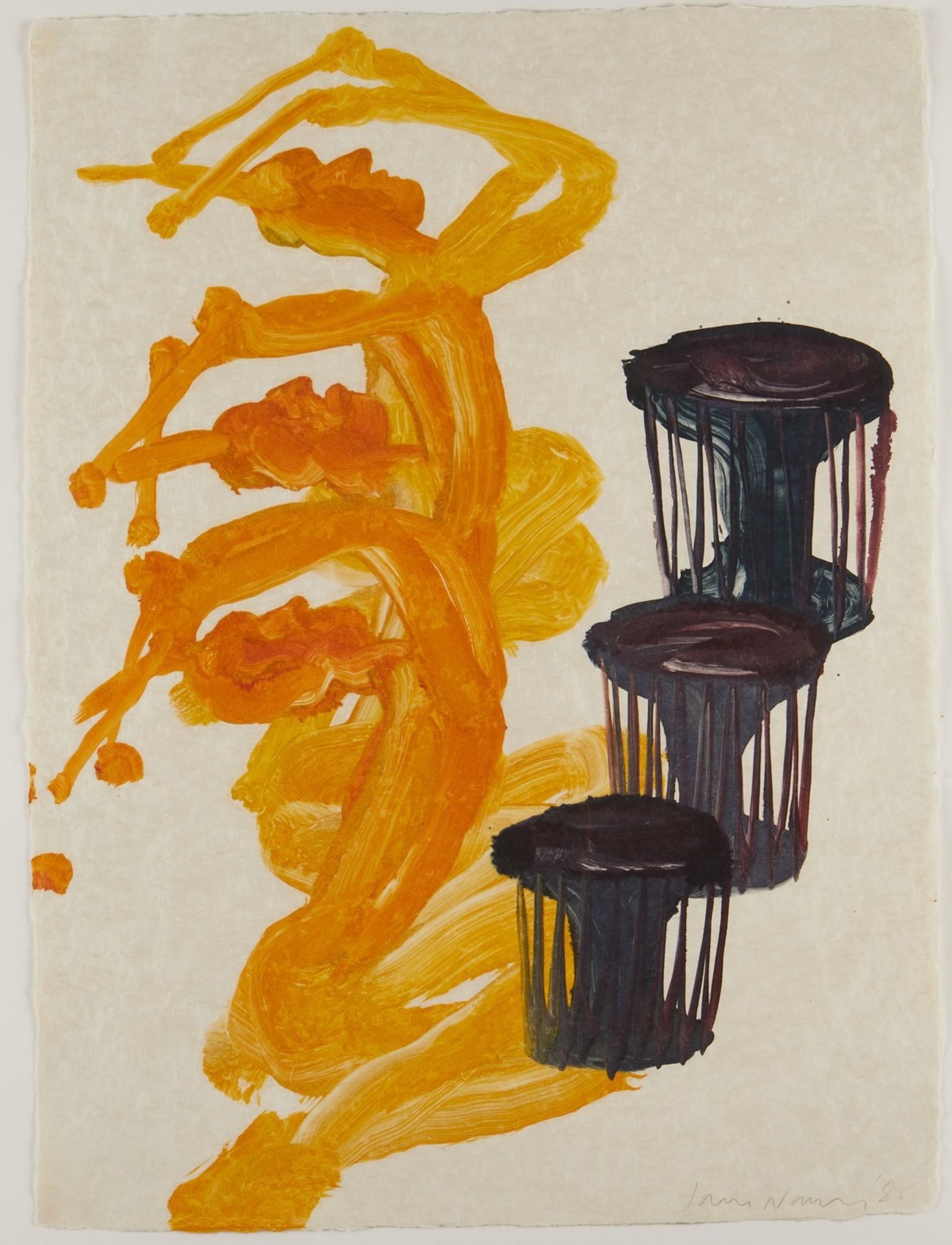 James Nares "Drummers" Monotype