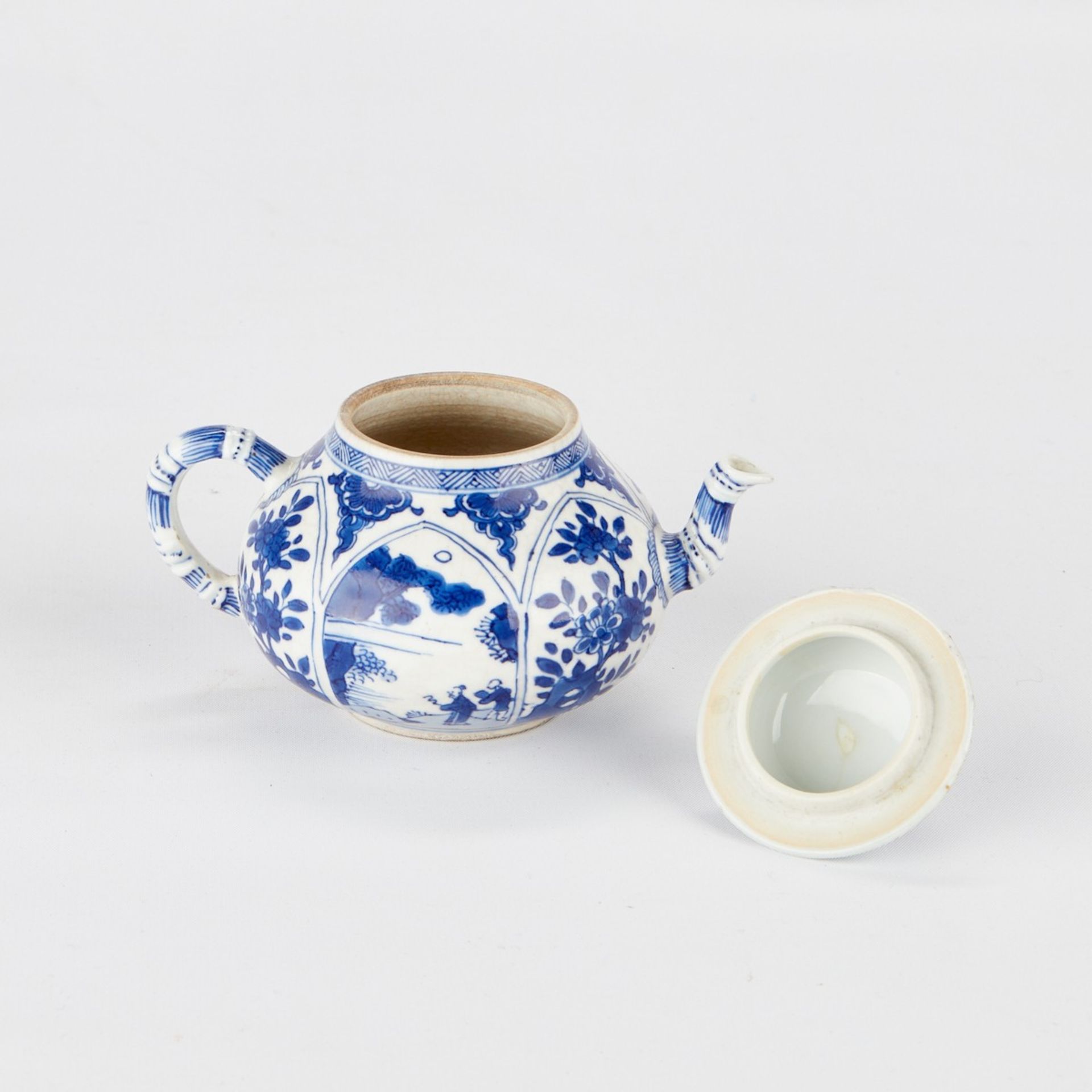 18th c. Chinese Porcelain B&W Crackle Teapot - Bild 5 aus 6