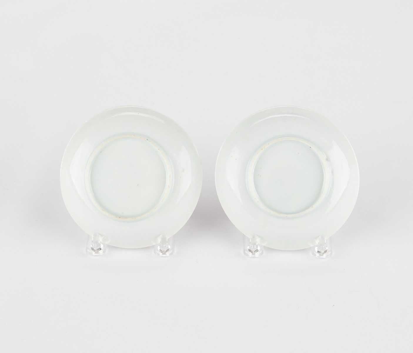 Pr: 18th c. Chinese Eggshell Porcelain Cups & Saucers - Image 3 of 8