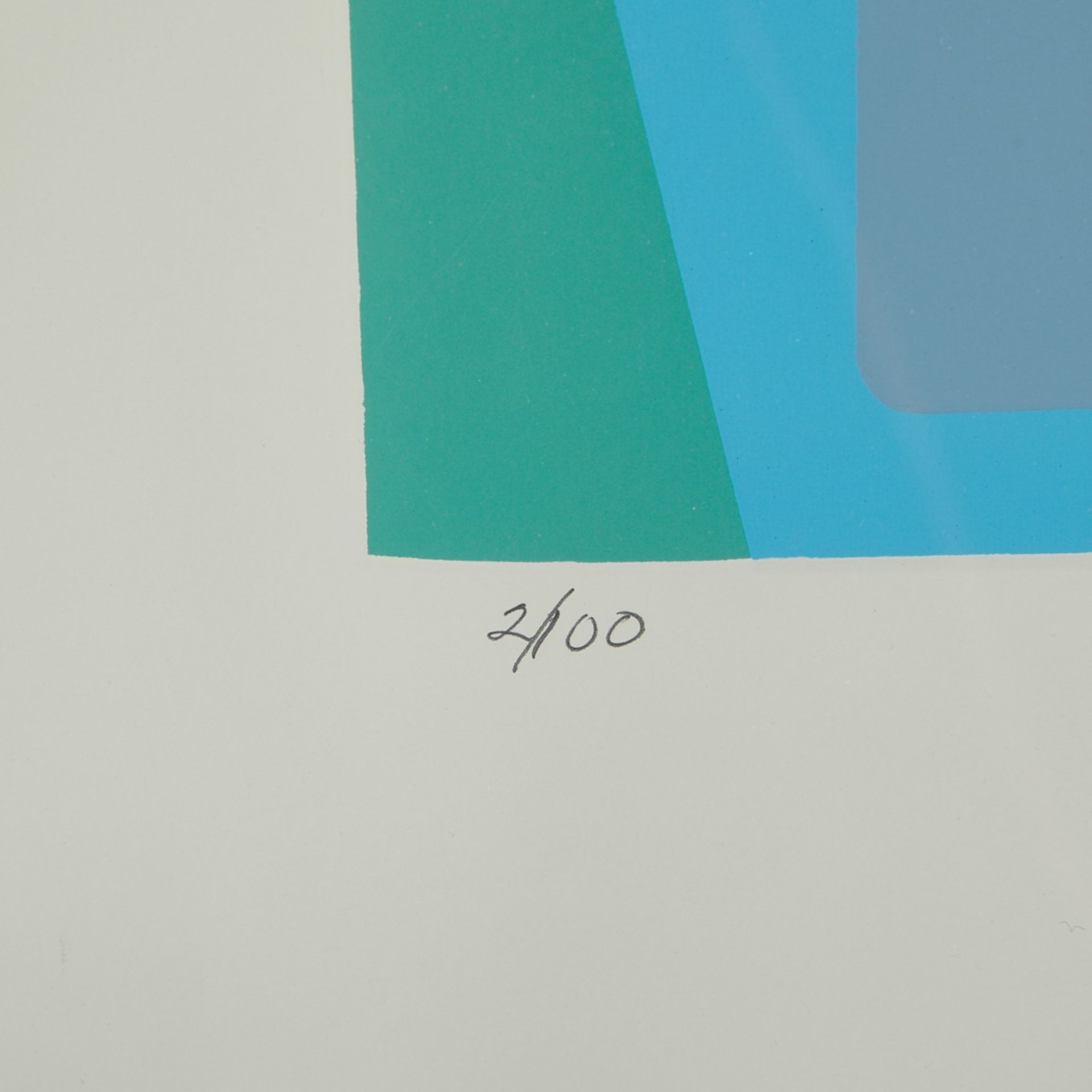 Arthur Boden Untitled (Blue) Silkscreen - Bild 4 aus 4