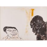 Leon Golub "Encounter" Lithograph