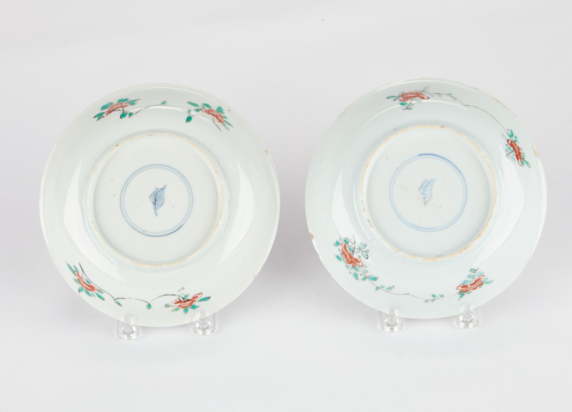 Pr Kangxi Chinese Porcelain Famille Verte Saucer Dishes - Bild 2 aus 10