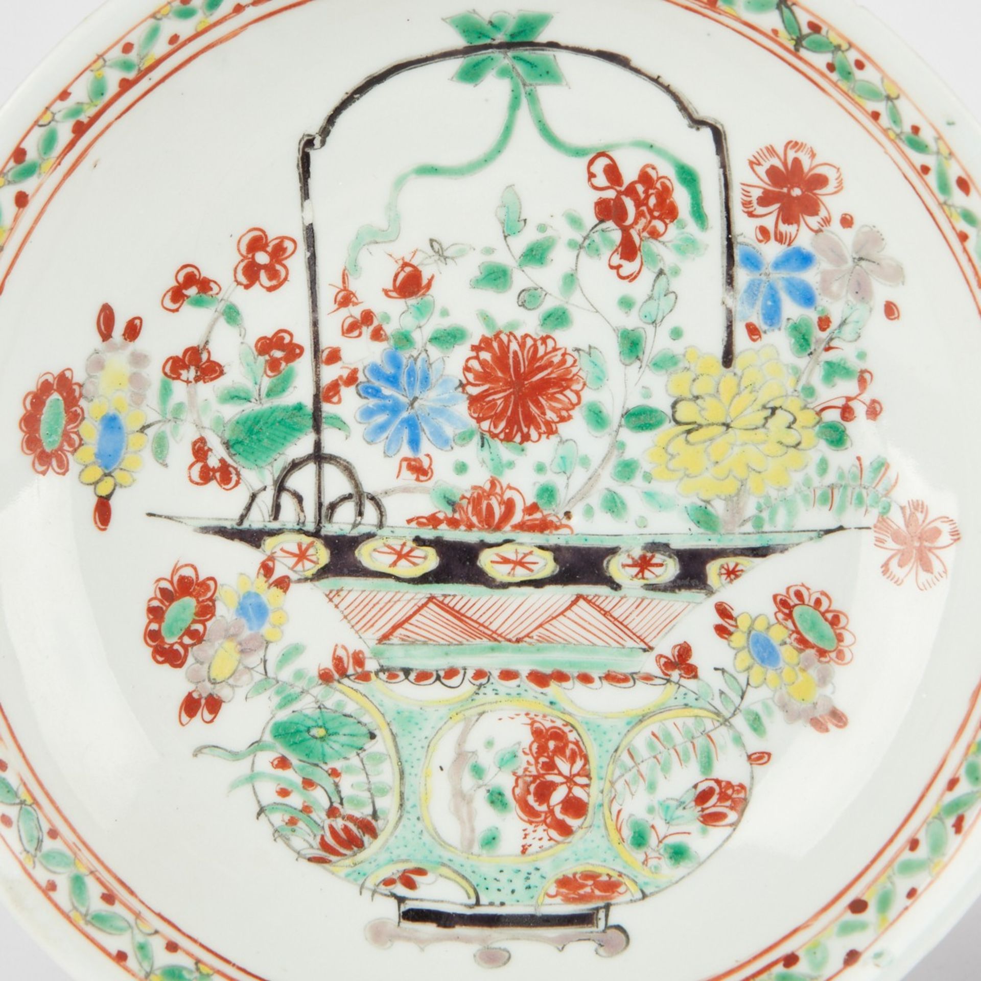 Pr Kangxi Chinese Porcelain Famille Verte Saucer Dishes - Bild 5 aus 10