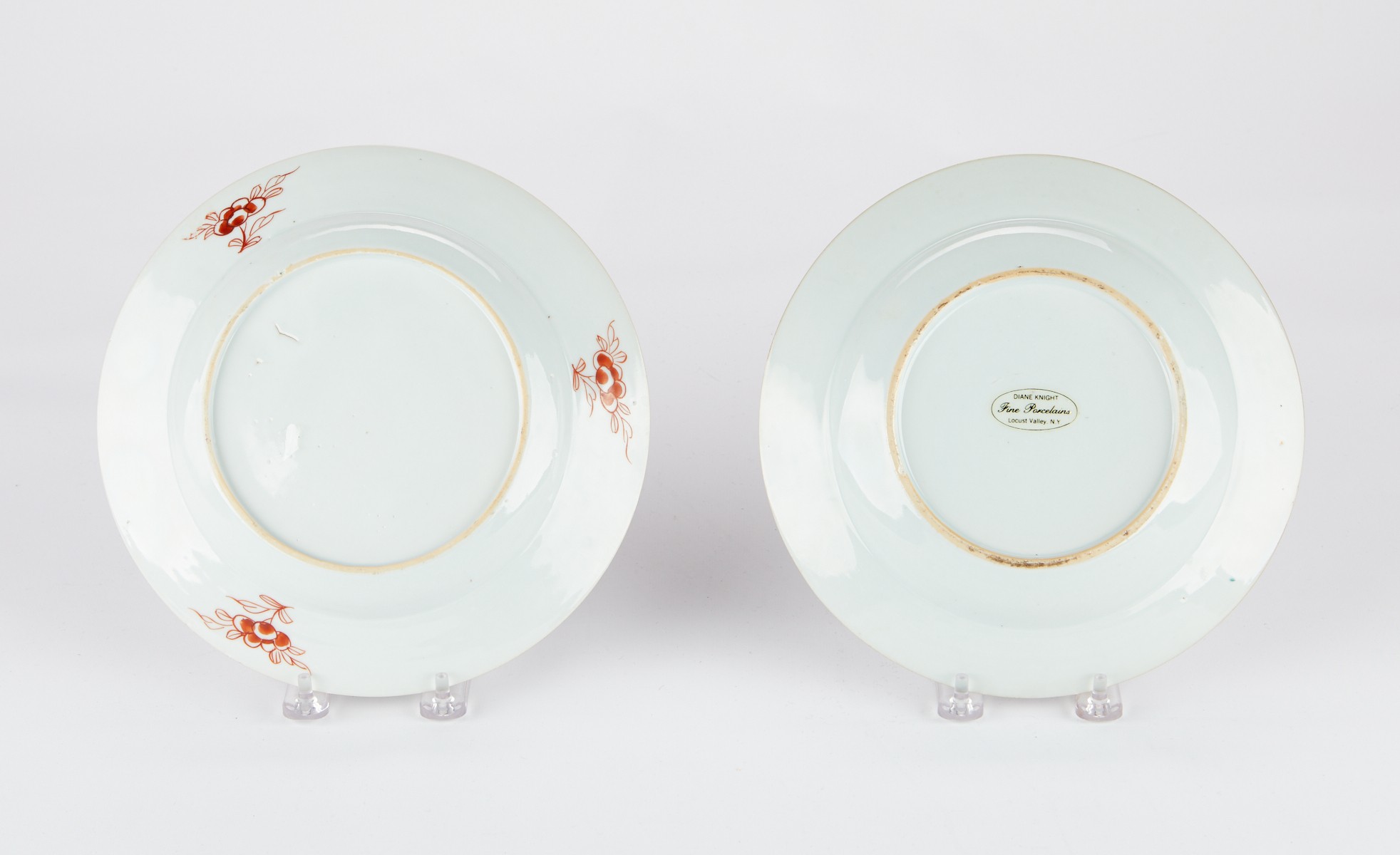 Grp: 2 18th c. Chinese Export Porcelain Plates - Image 2 of 5