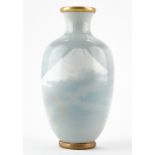 Japanese Cloisonne Vase w/ Mt. Fuji