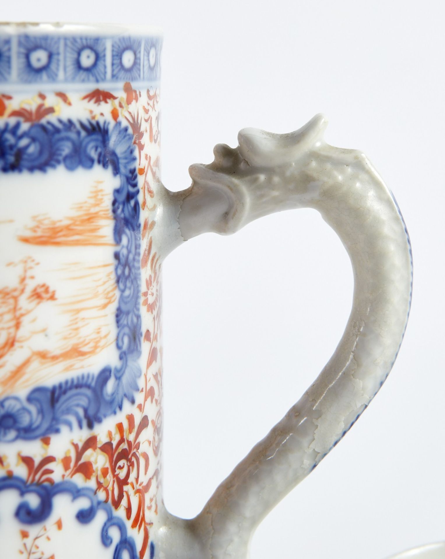 Grp: 3 Chinese Porcelain Ceramic Items Mugs - Bild 6 aus 11