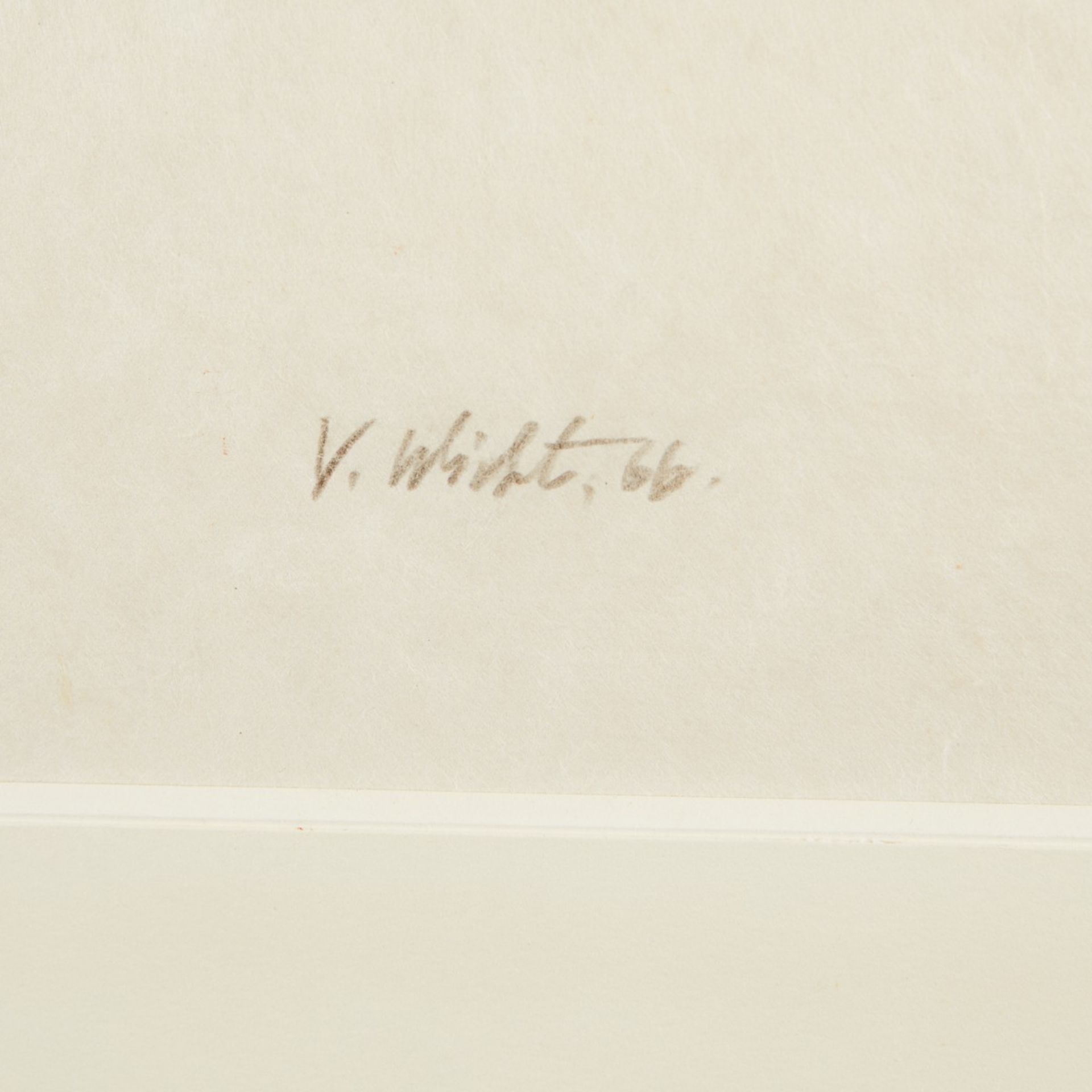 John Von Wicht "Autumn" Stencil on Rice Paper - Bild 4 aus 4